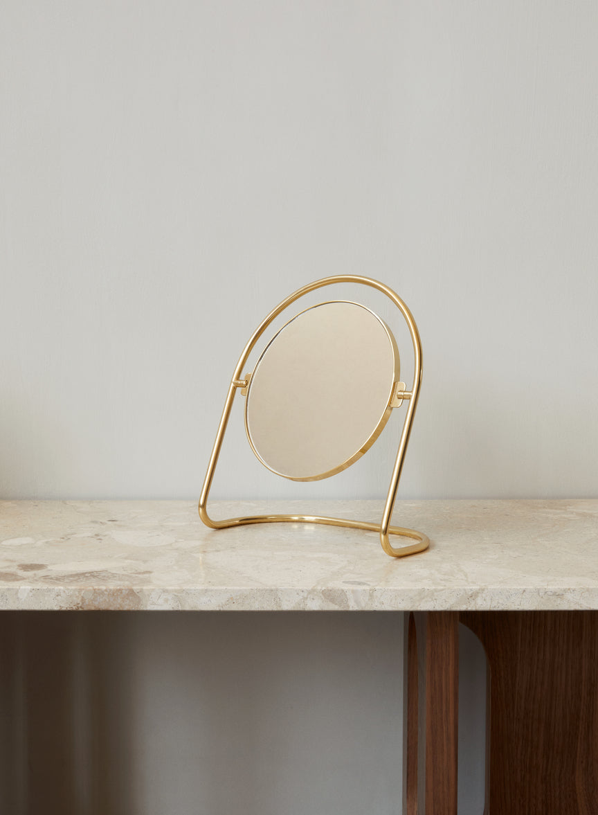 NIMBUS Polished Brass Table Mirror