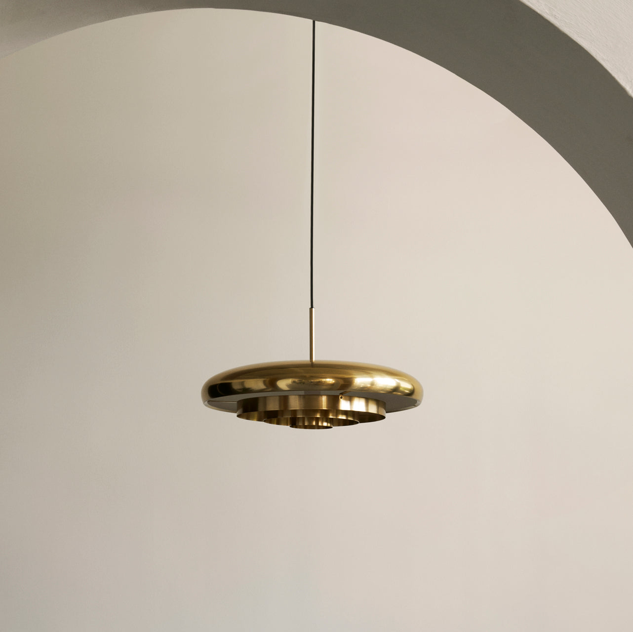 RESONANT brass pendant lamp