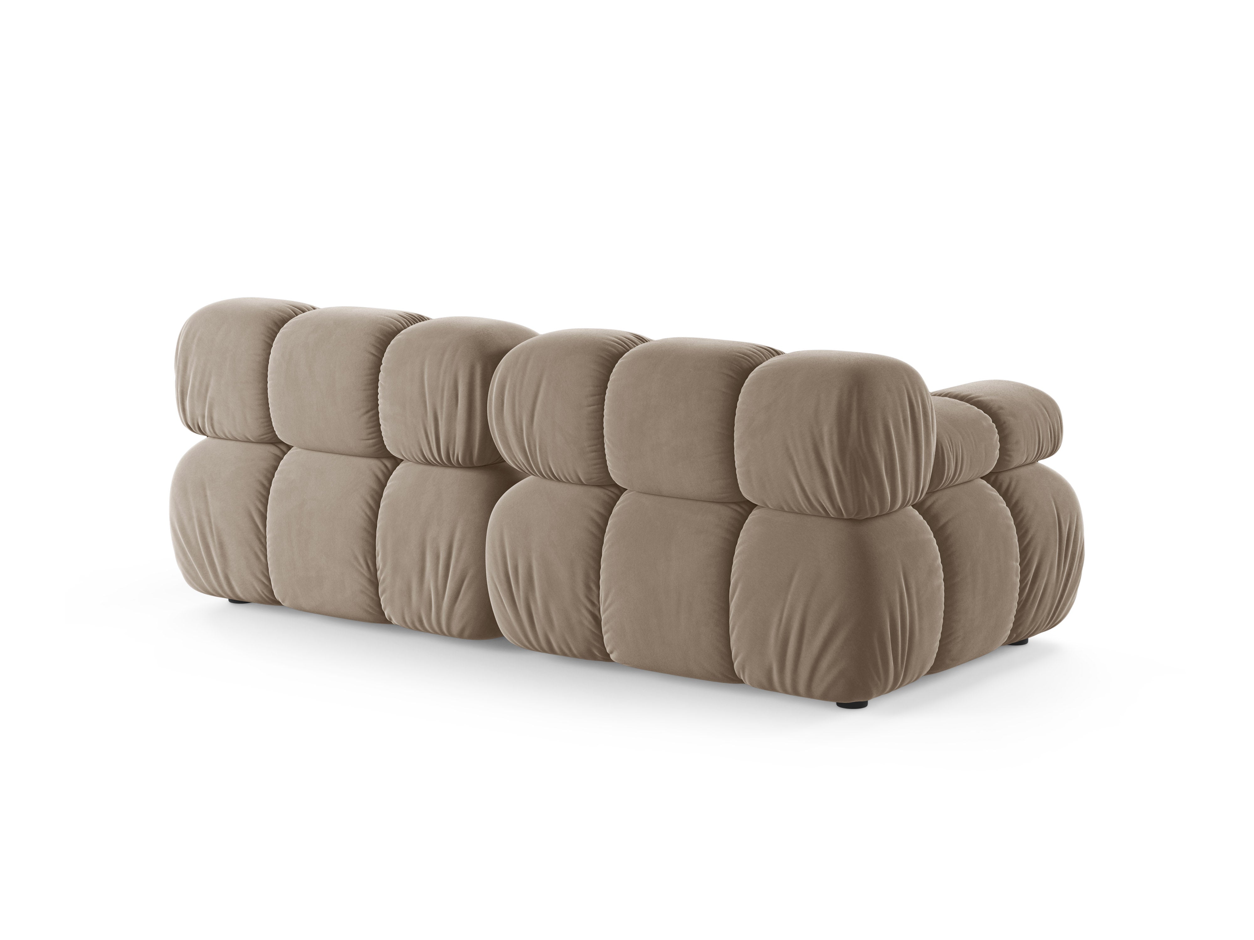 Sofa modulární sametová pro 2 osoby BELLIS cappuccino