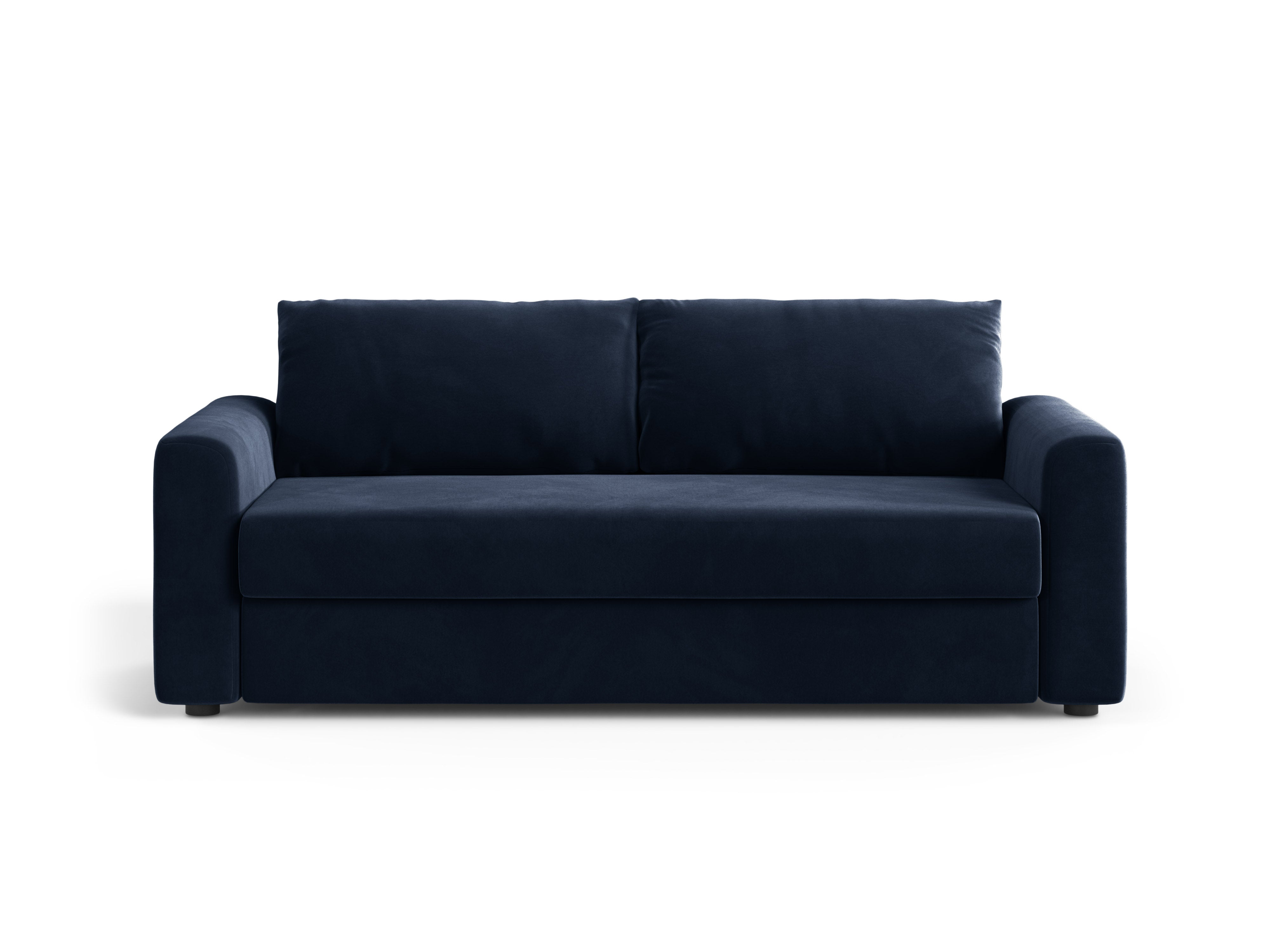 Velvet 3-Seater Sofa with Sleeping Function DAVID Royal Blue
