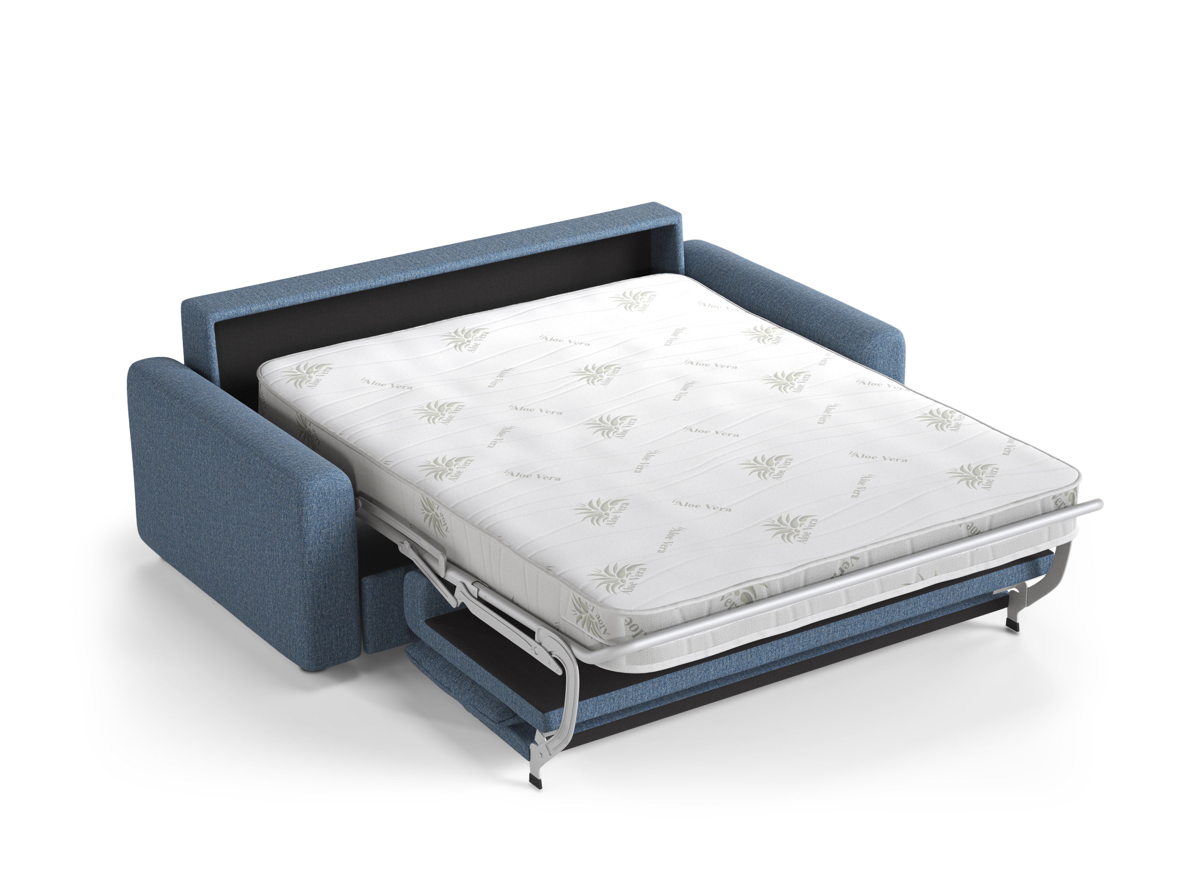 3-Seater Sofa with Sleeping Function DAVID Dark Blue