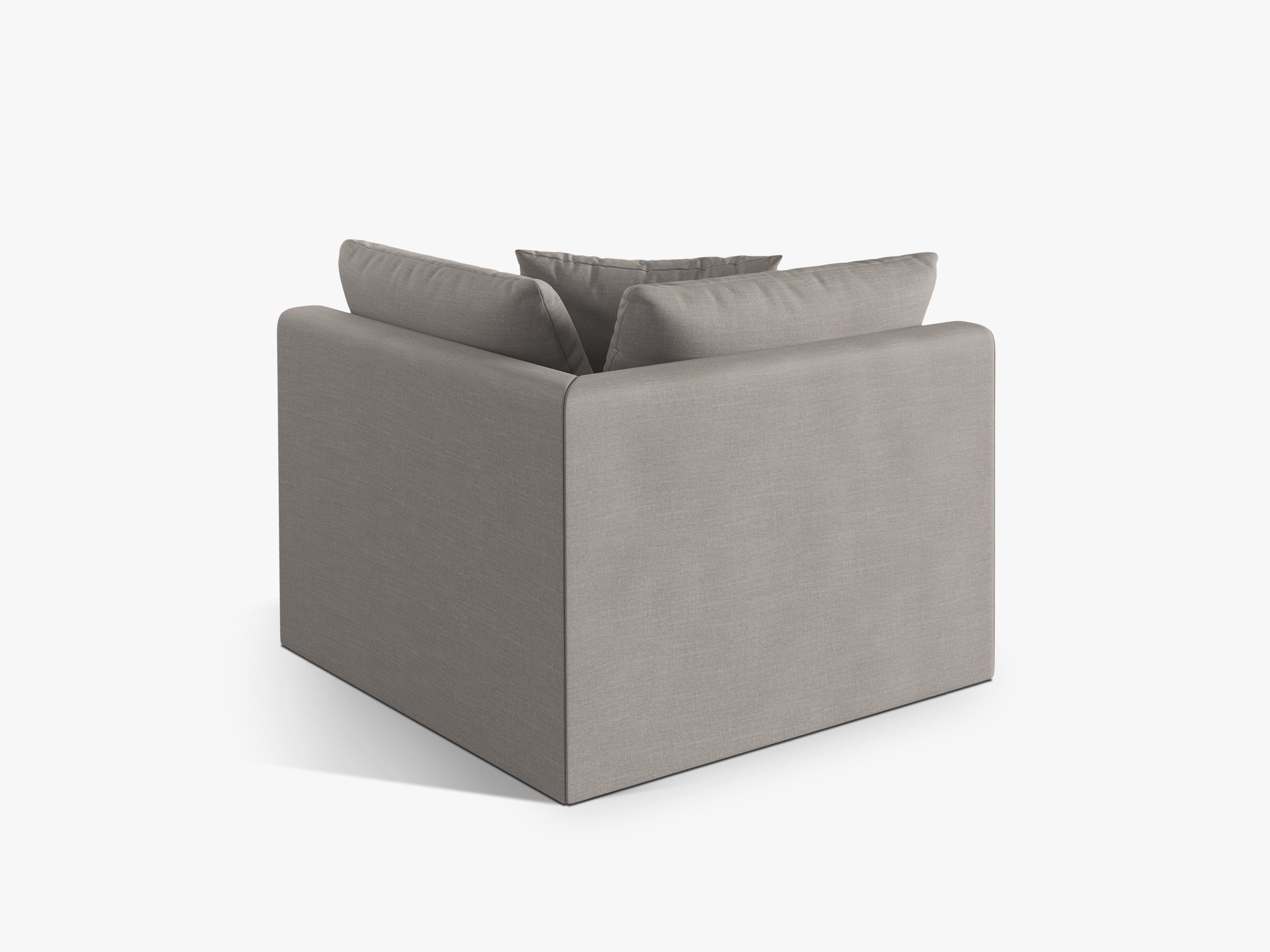 Modulární pohovka CHRIS - rohový prvek krémový šenil