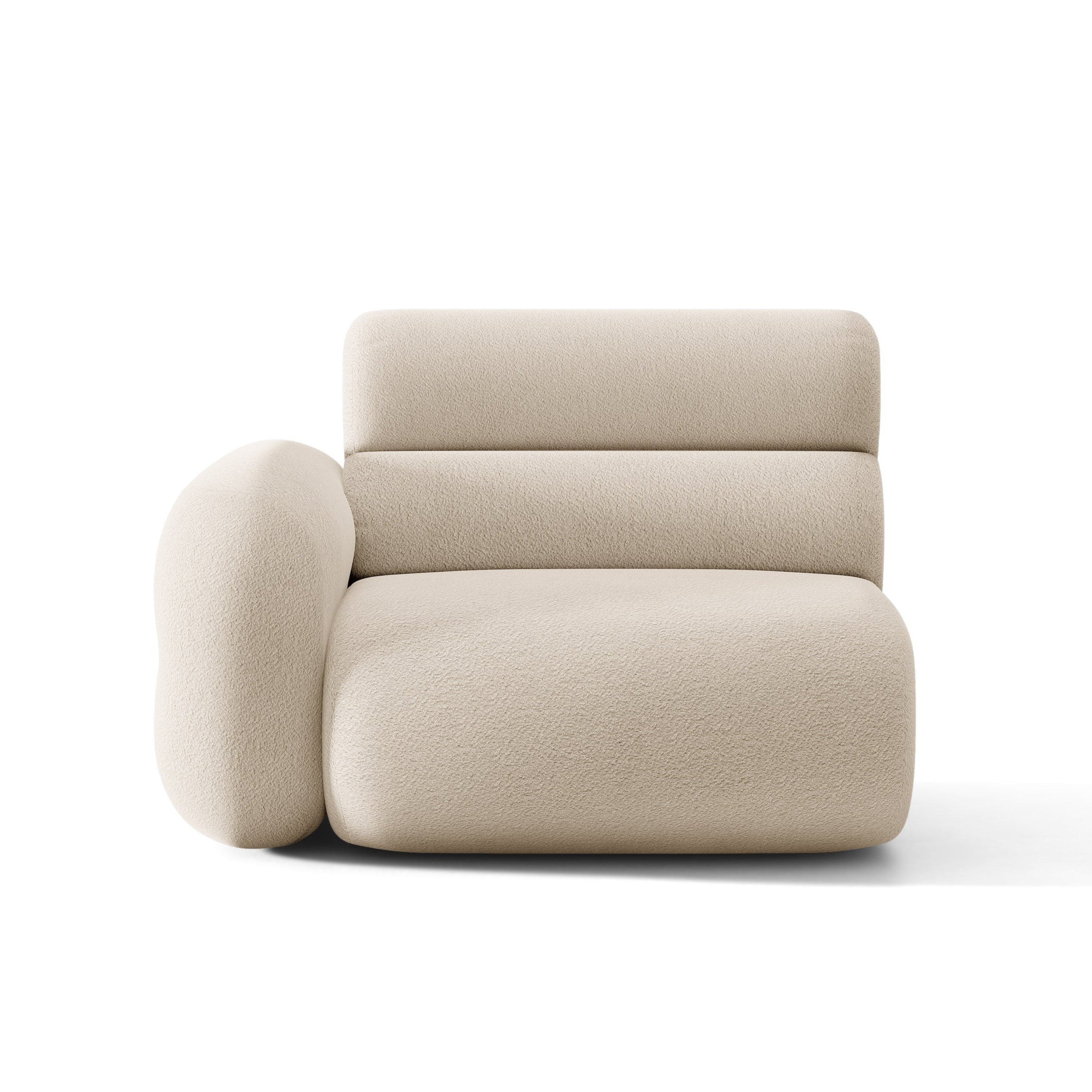 Sofa modulární NEO - levý modul béžový boucle