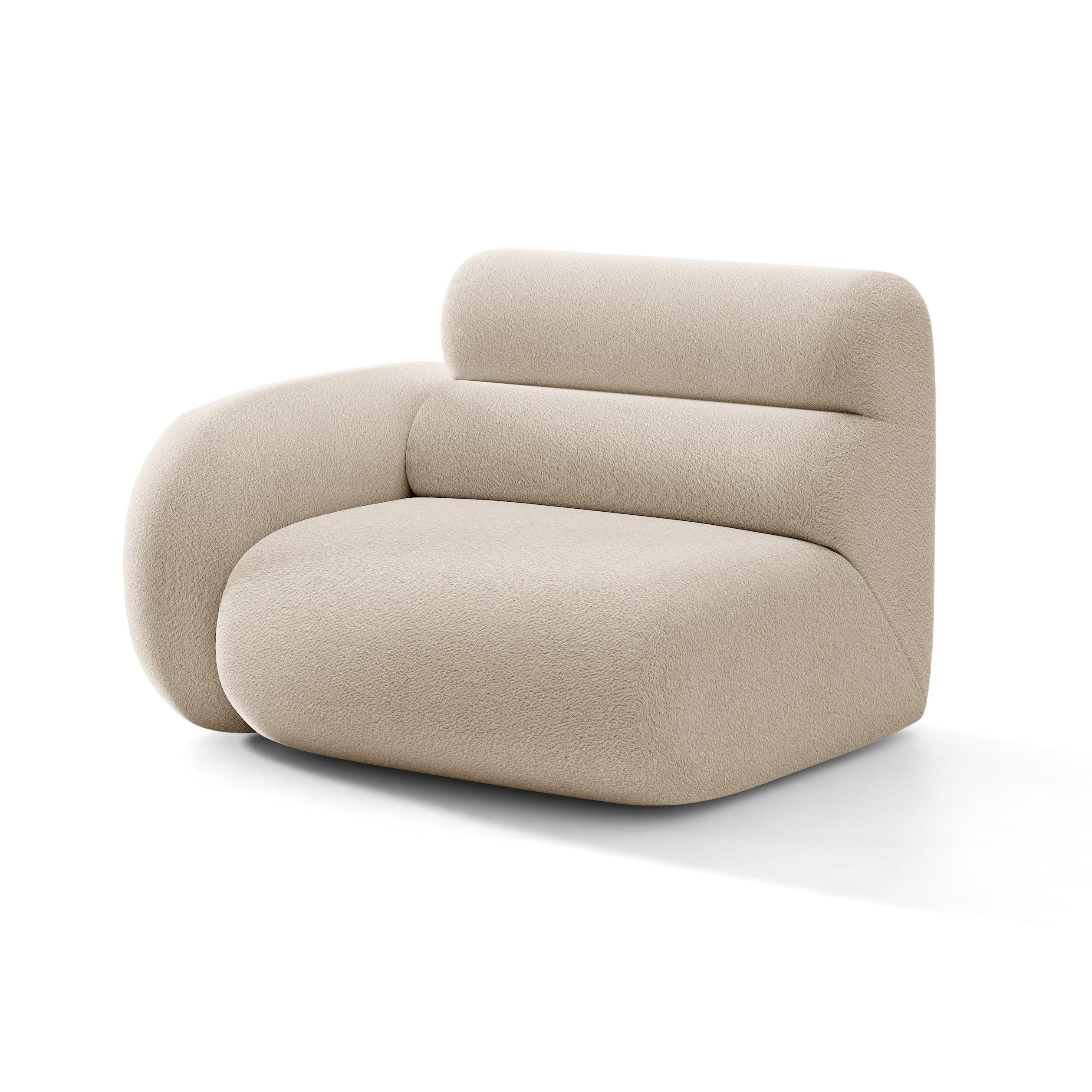 Sofa modulární NEO - levý modul béžový boucle