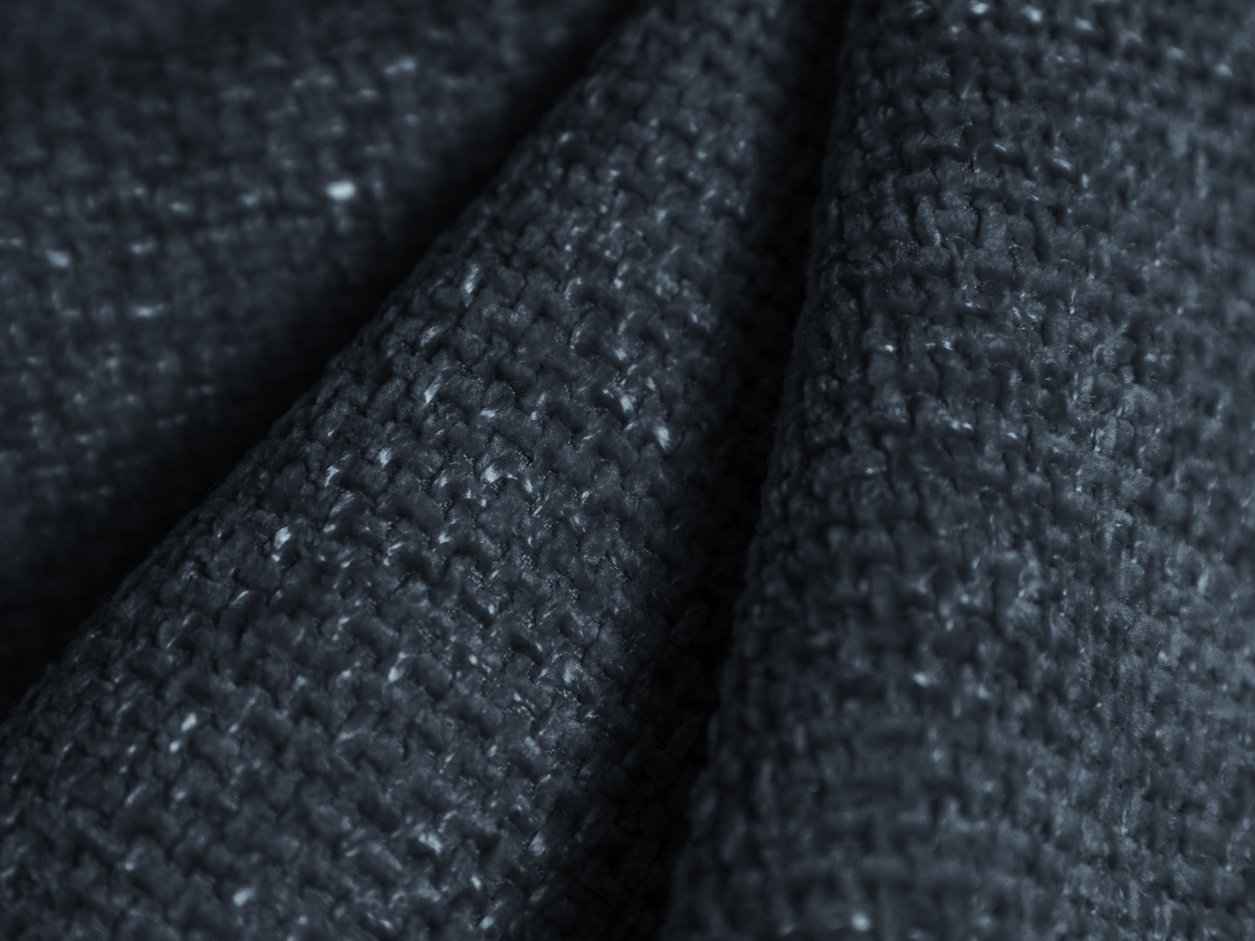 Modulová pohovka MILEY - pravý modul v královské modré barvě z jemného šenilového materiálu