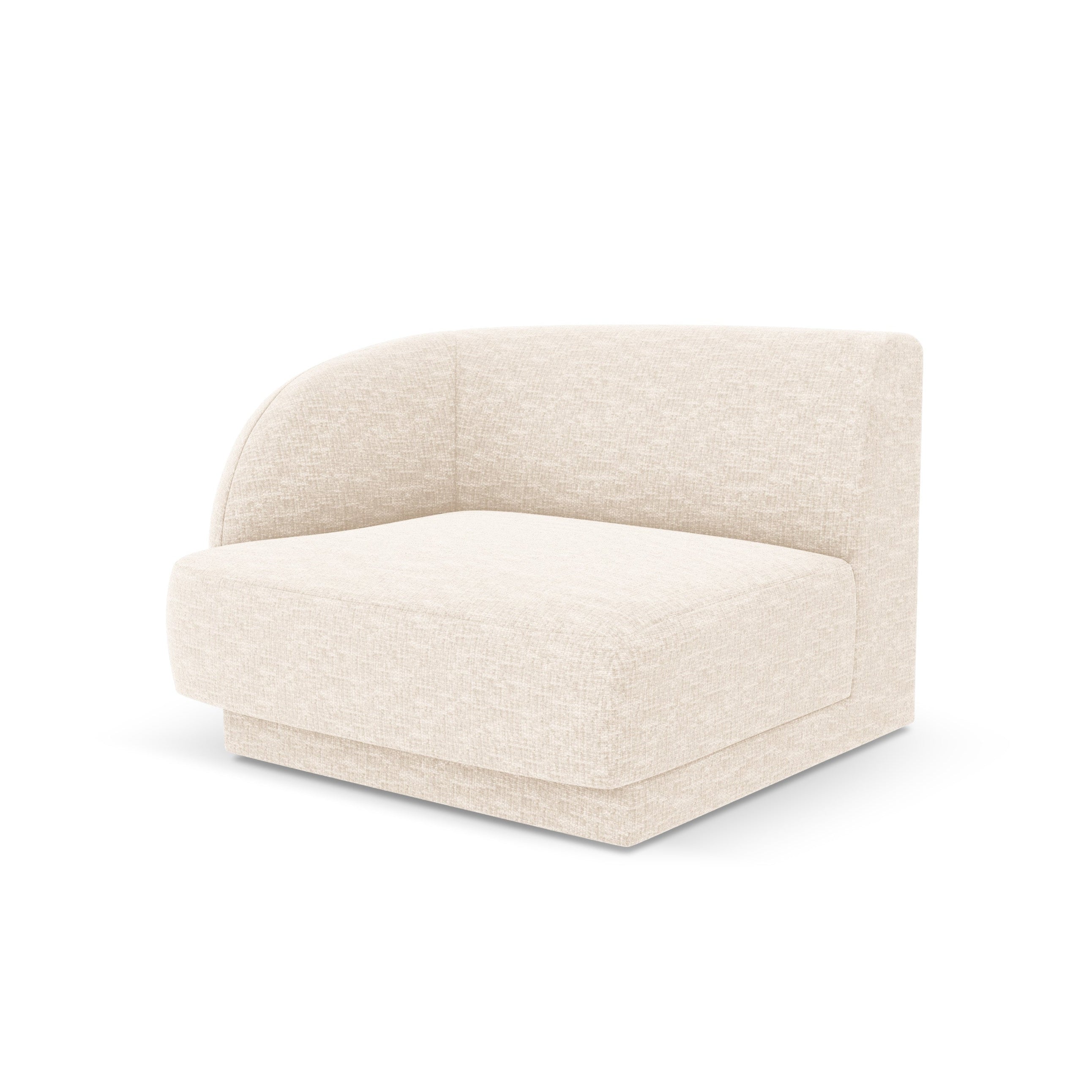 Modular sofa - left module MILEY ivory chenille