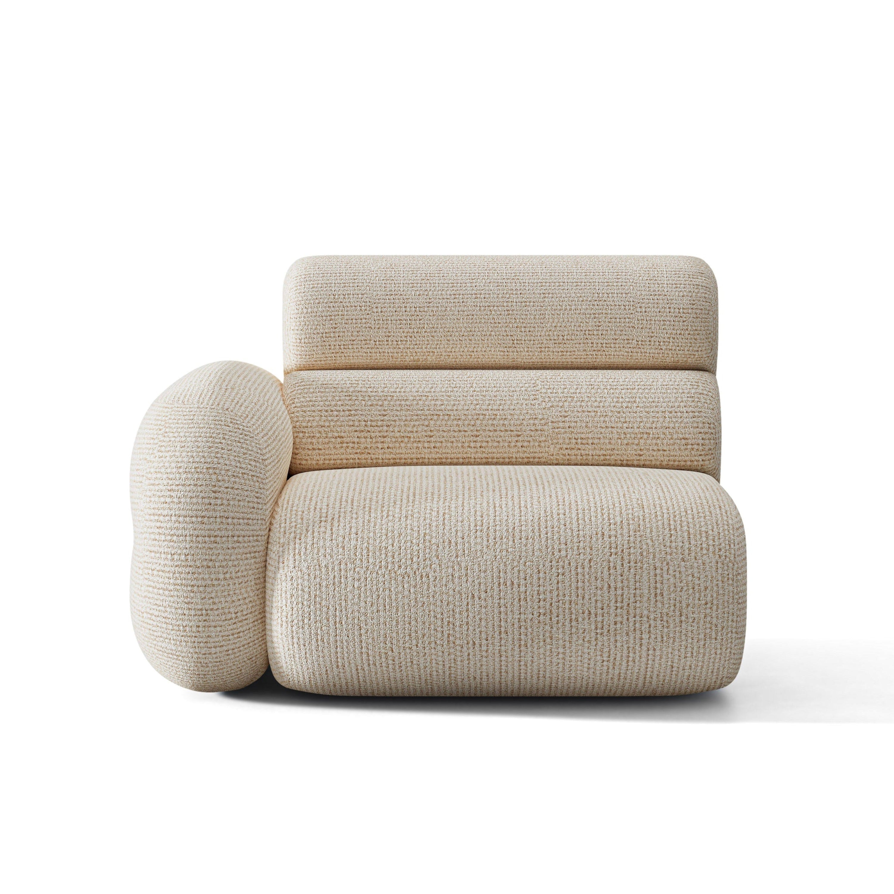 Sofa modulární NEO - levý modul béžový melange