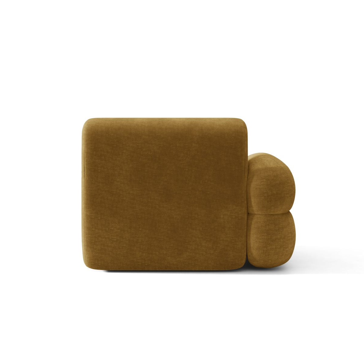 Sofa modulární NEO - levý modul hořčicového šenilu