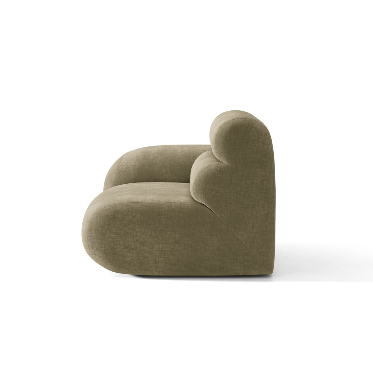 Sofa modulární NEO - levý modul v olivovém šenilu