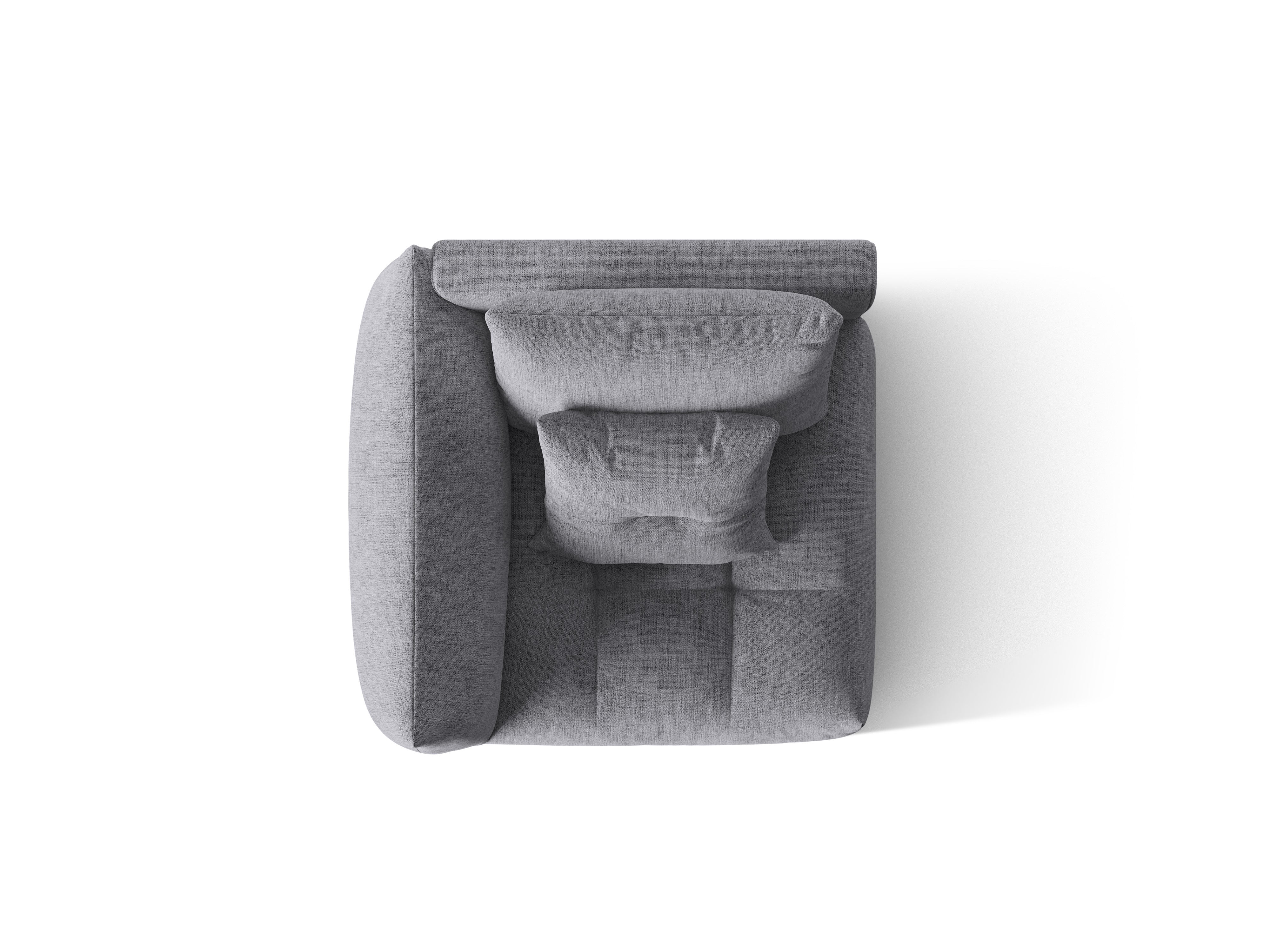 Modulární pohovka BLOOM - levý prvek šedý šenil