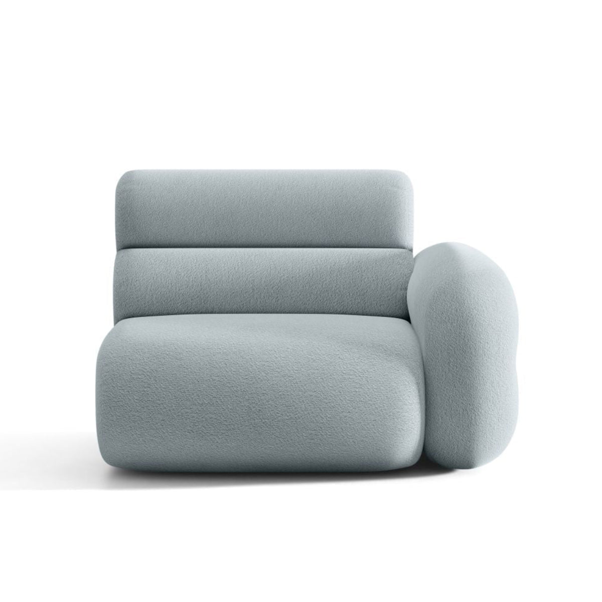 Sofa modulární NEO - pravý modul v modrém boucle