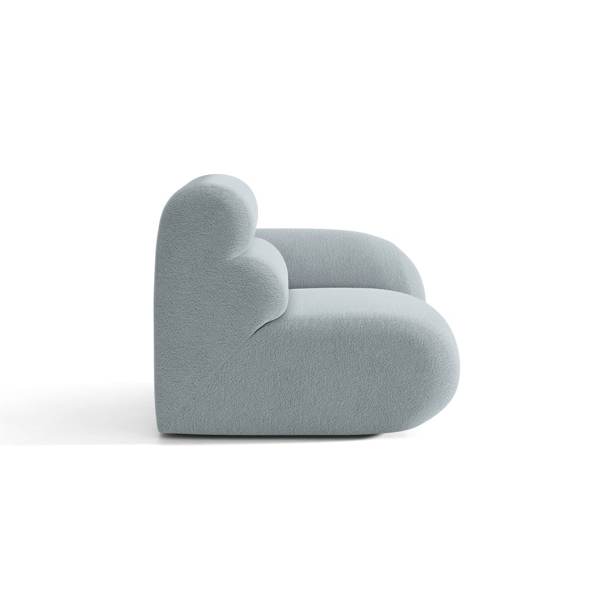Sofa modulární NEO - pravý modul v modrém boucle