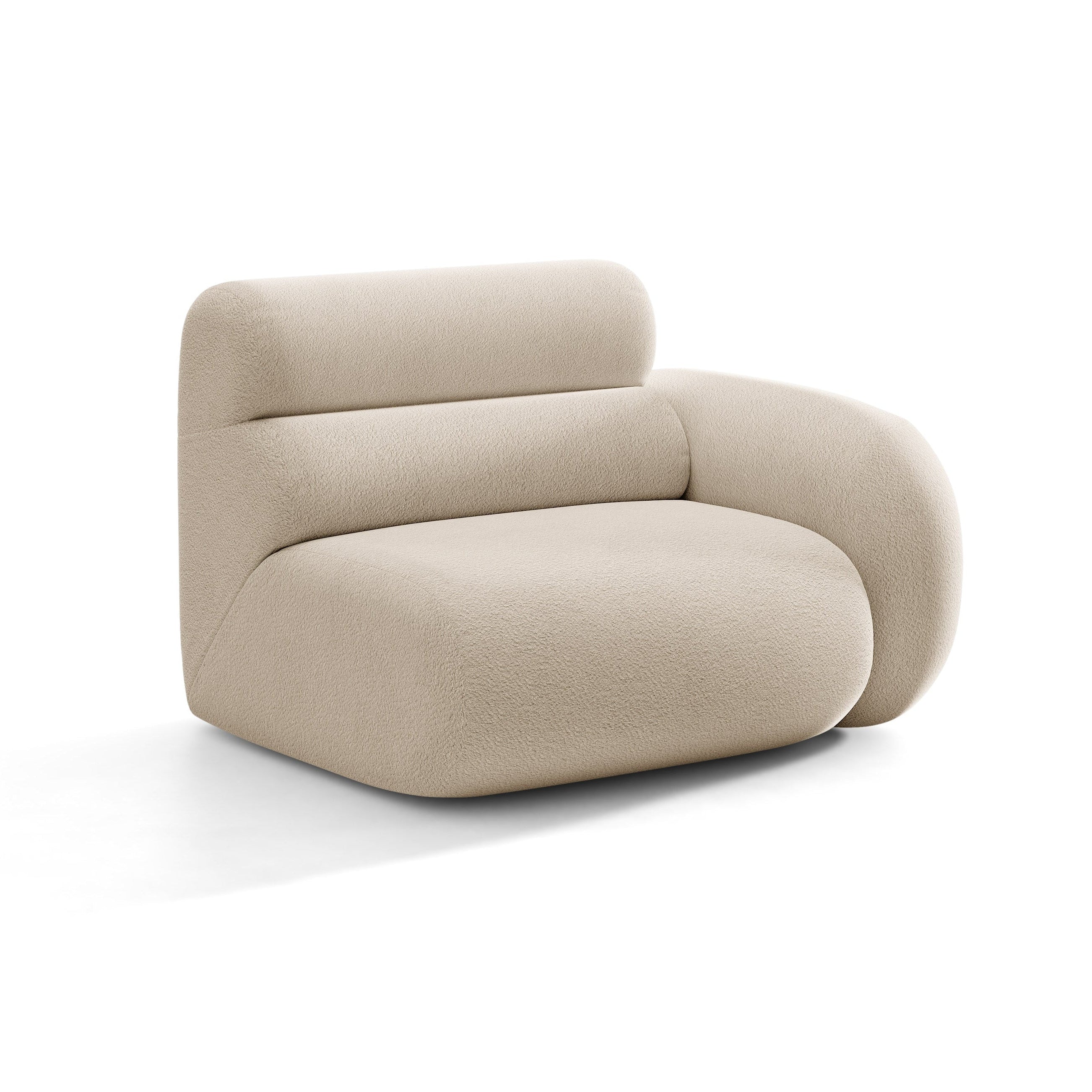 Sofa modulární NEO - pravý modul béžový boucle