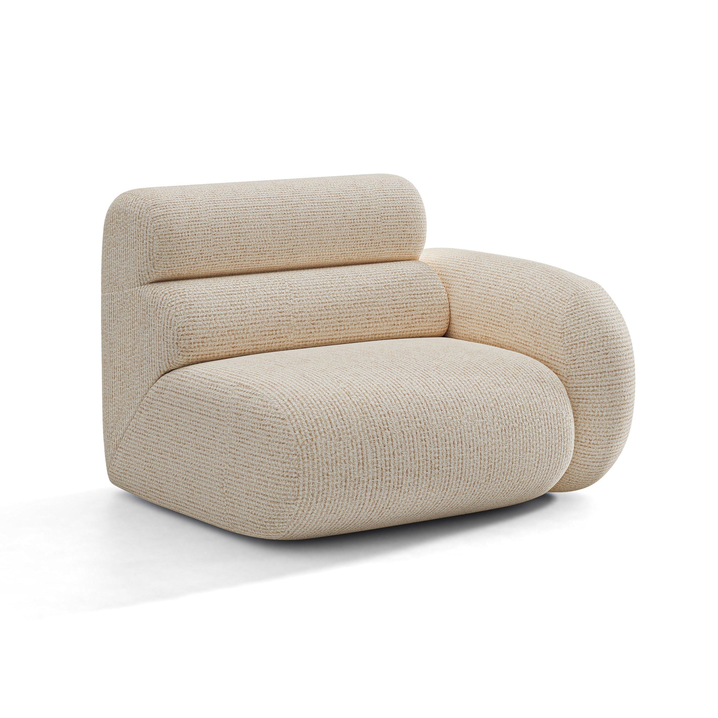 Sofa modulární NEO - pravý modul béžový melange