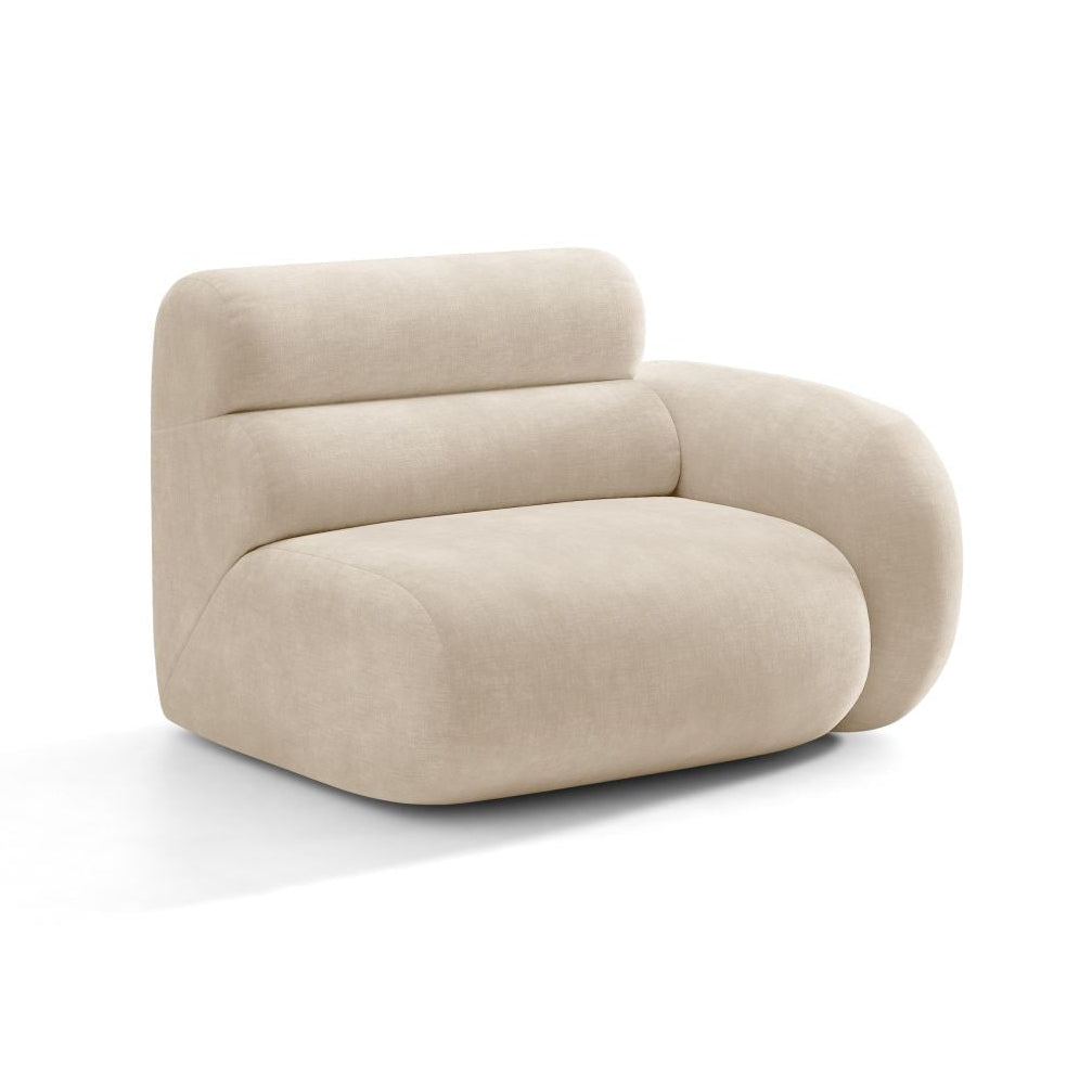 Sofa modulární NEO - pravý modul v jasně béžovém šenilu