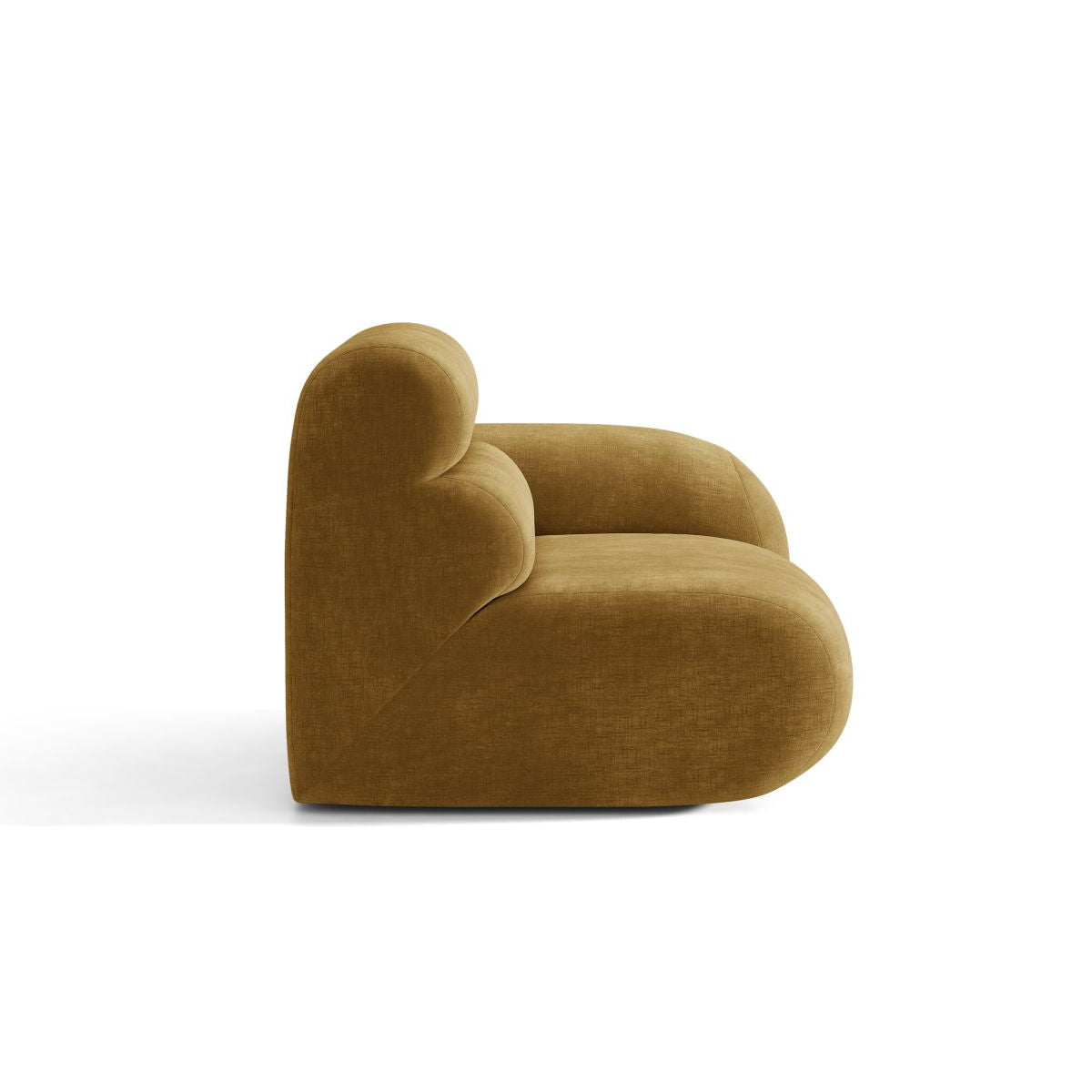 Sofa modulární NEO - pravý modul hořčicového šenilu