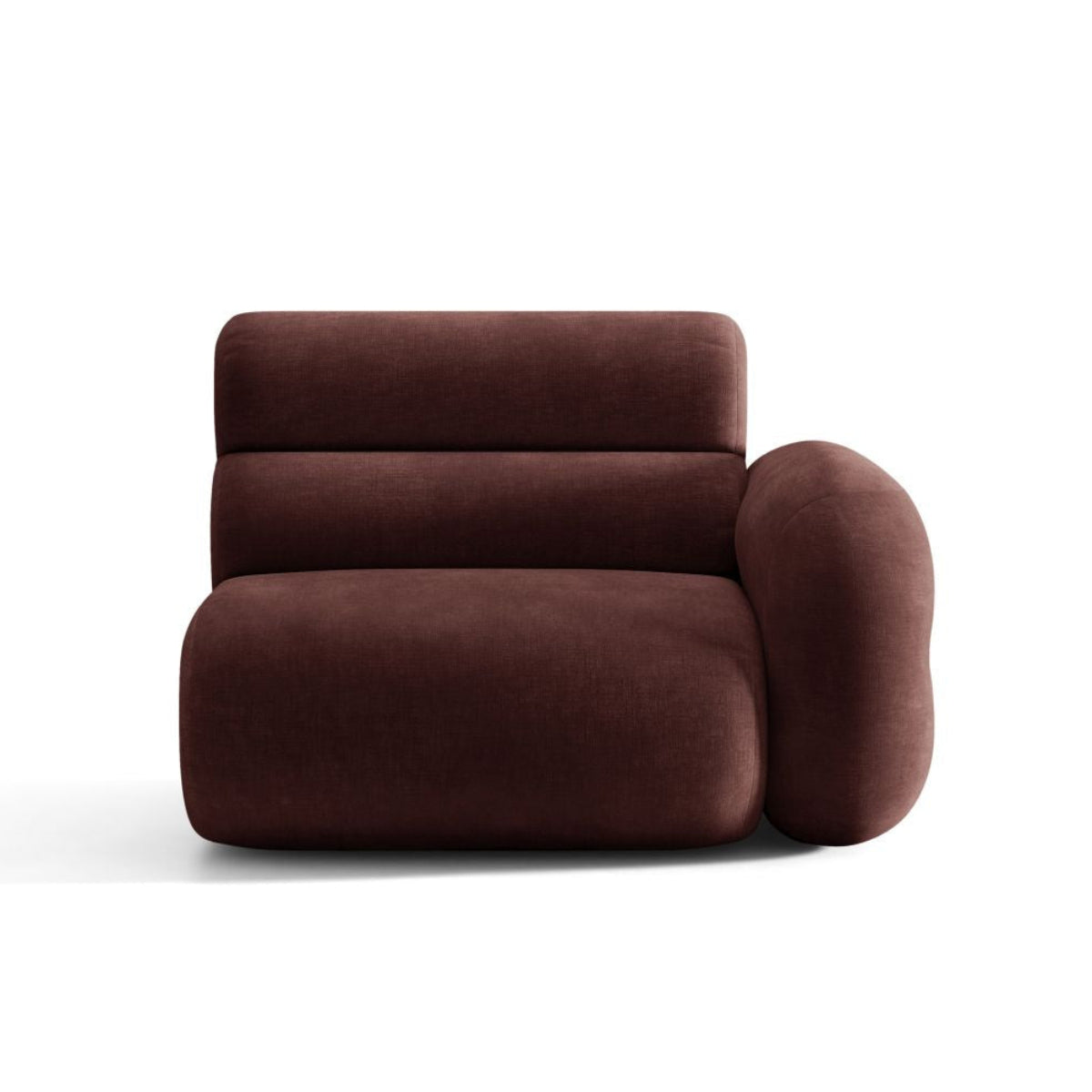 Sofa modulární NEO - pravý modul v třešňovém šenilu
