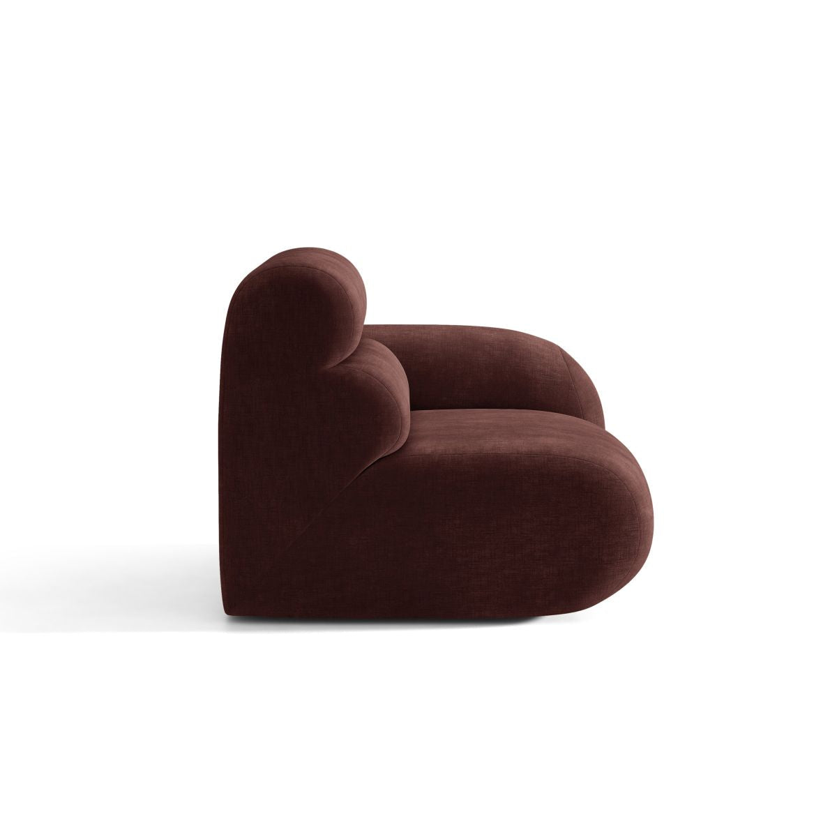 Sofa modulární NEO - pravý modul v třešňovém šenilu
