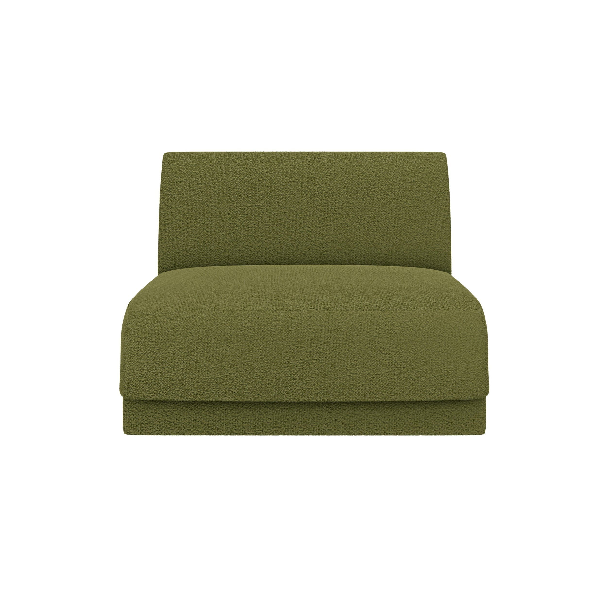 Armchair / module MILEY green boucle