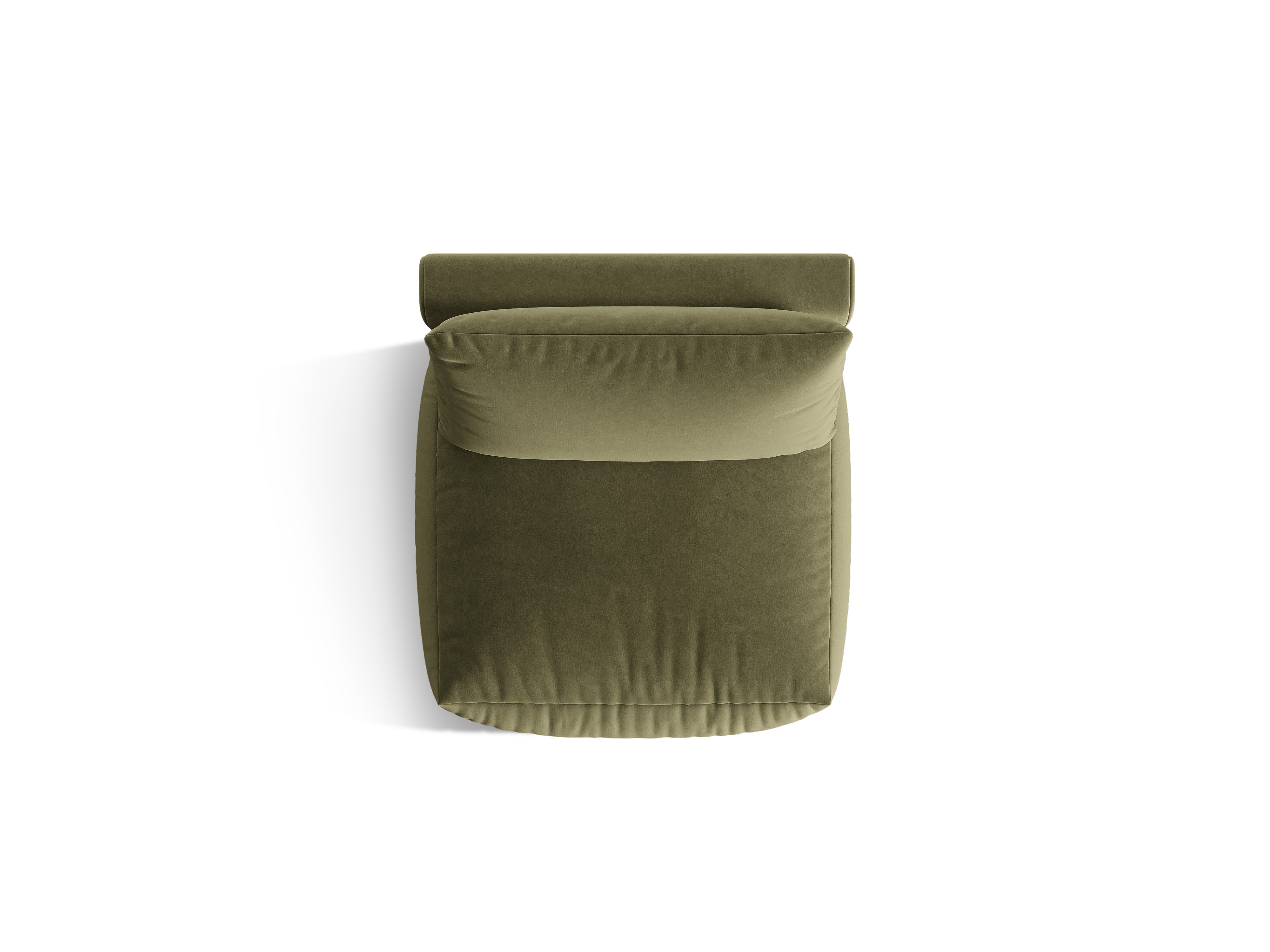 CHRIS Velvet Modular Sofa - Light Green Center Element
