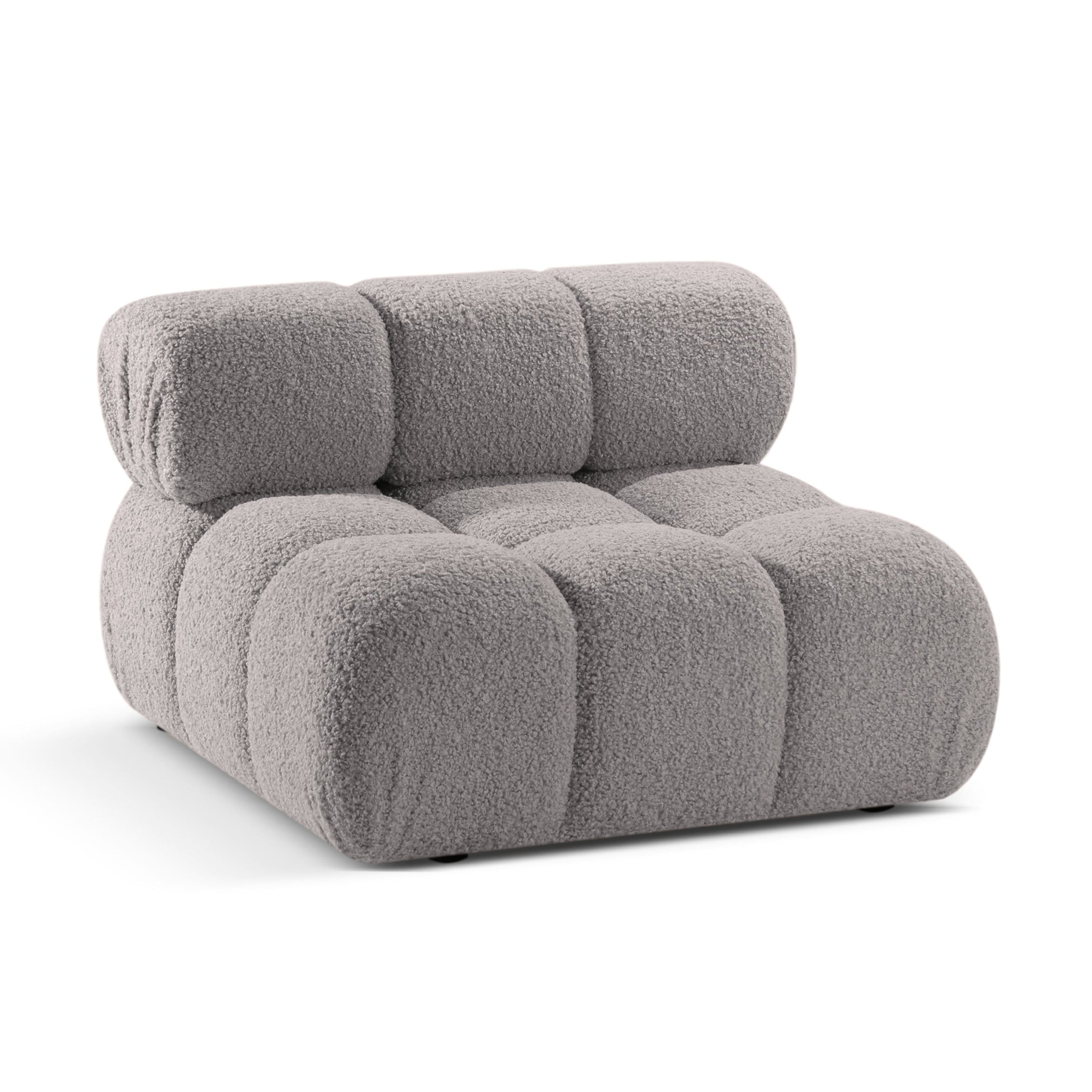 Fotel / modul BELLIS šedý boucle