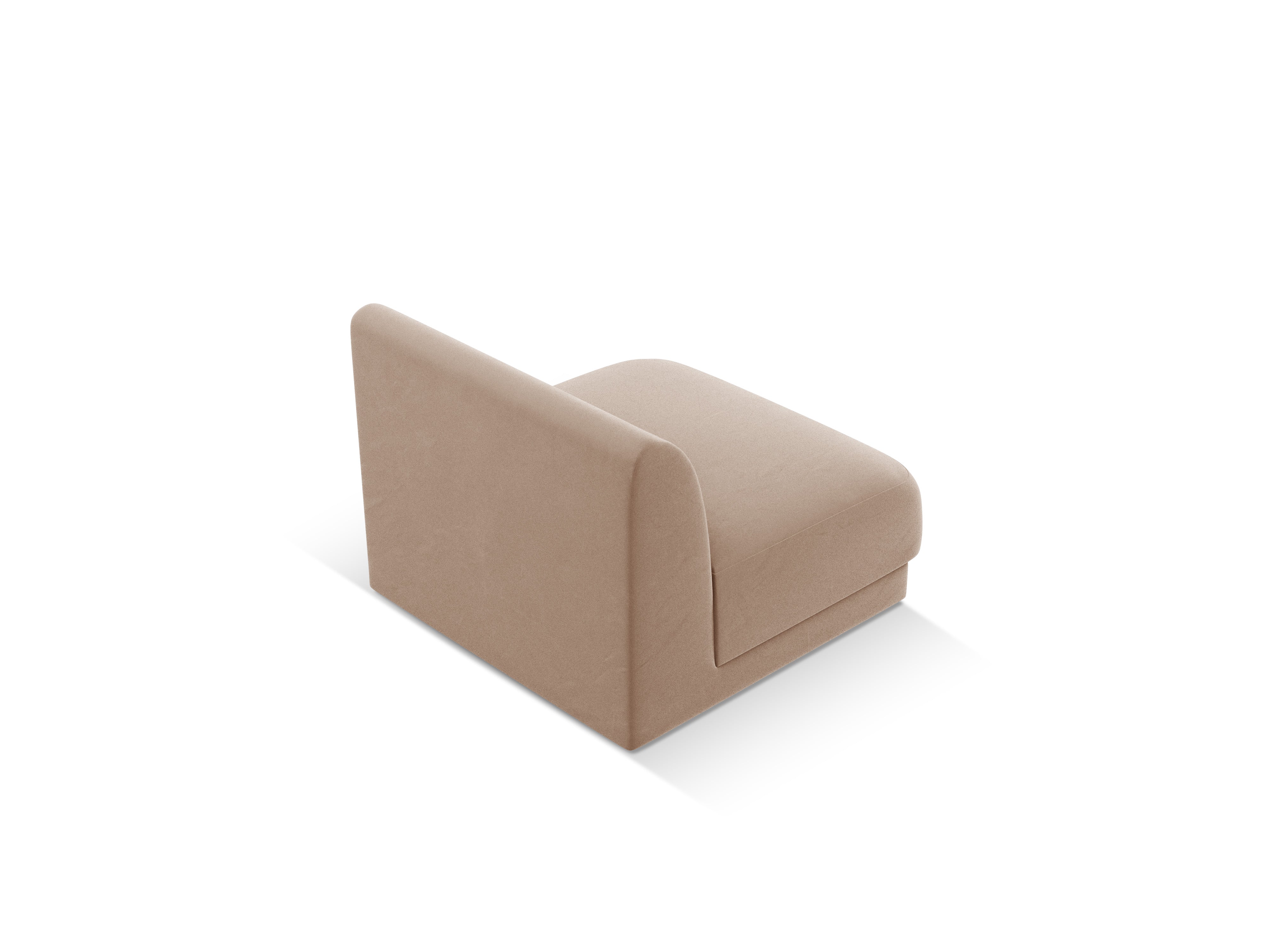 Křeslo / modul sametový MILEY cappuccino