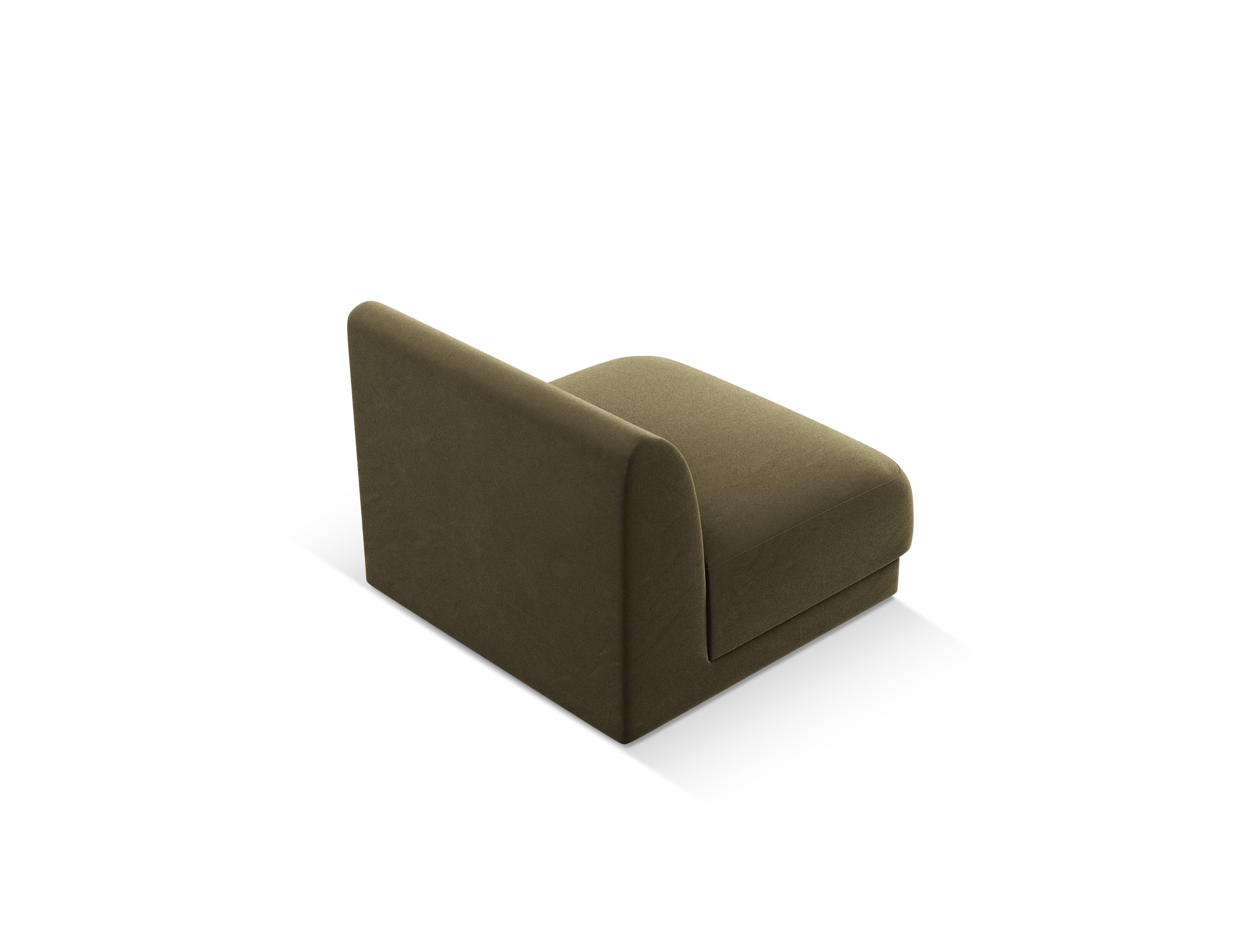 Velvet Armchair Module MILEY Green