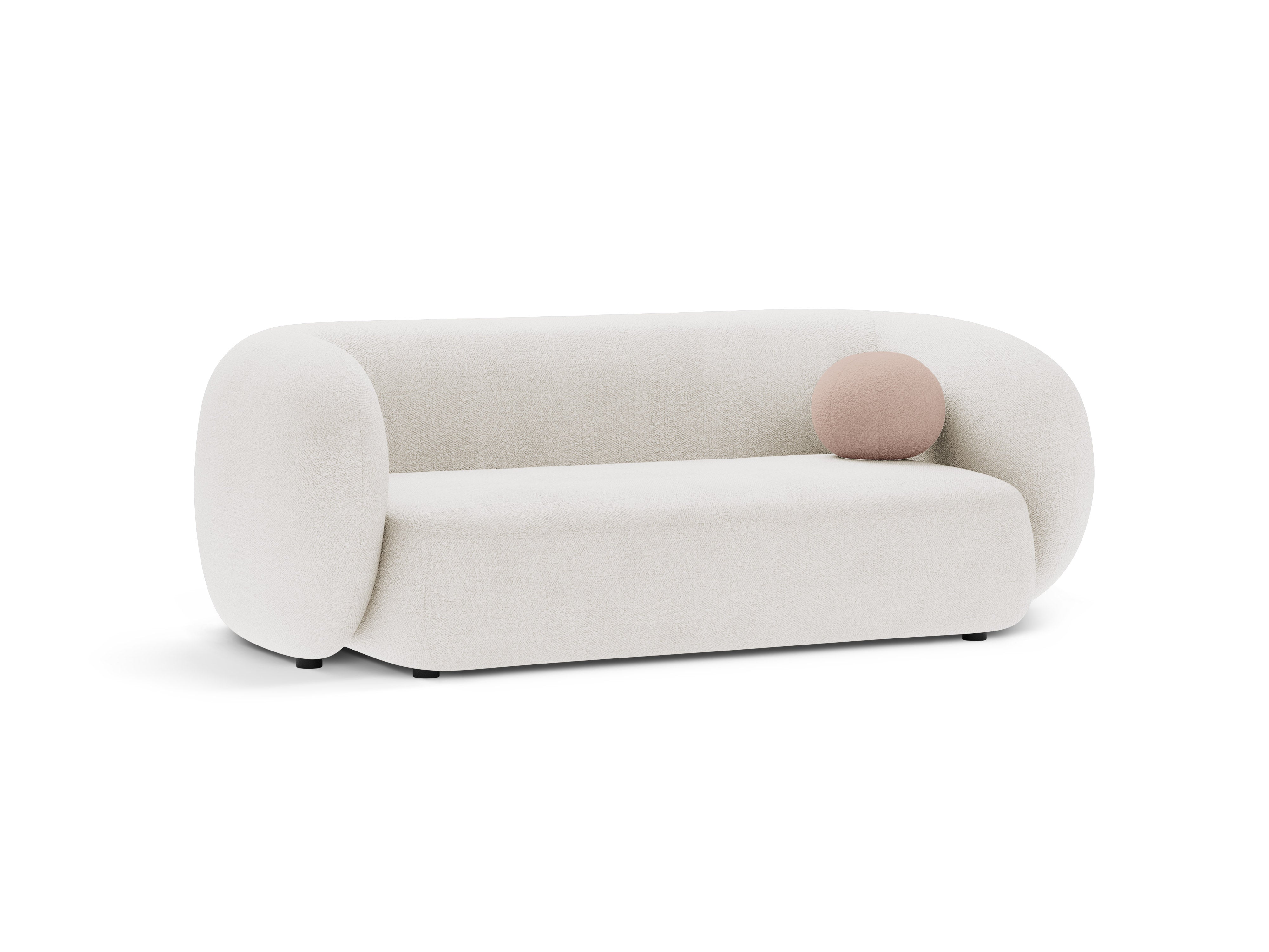 Sofa pro 2 osoby KATE bílý boucle