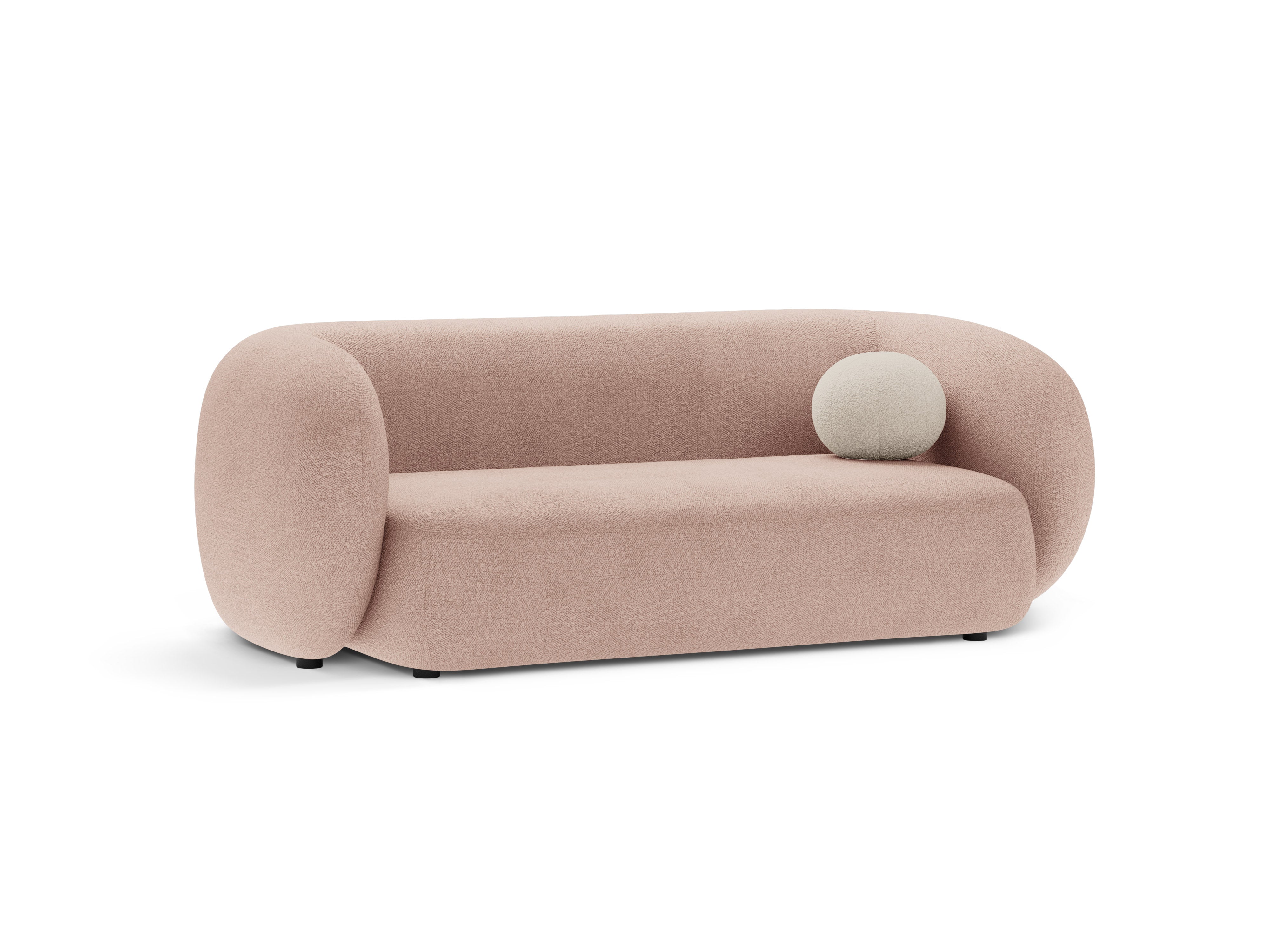Sofa pro 2 osoby KATE růžový boucle