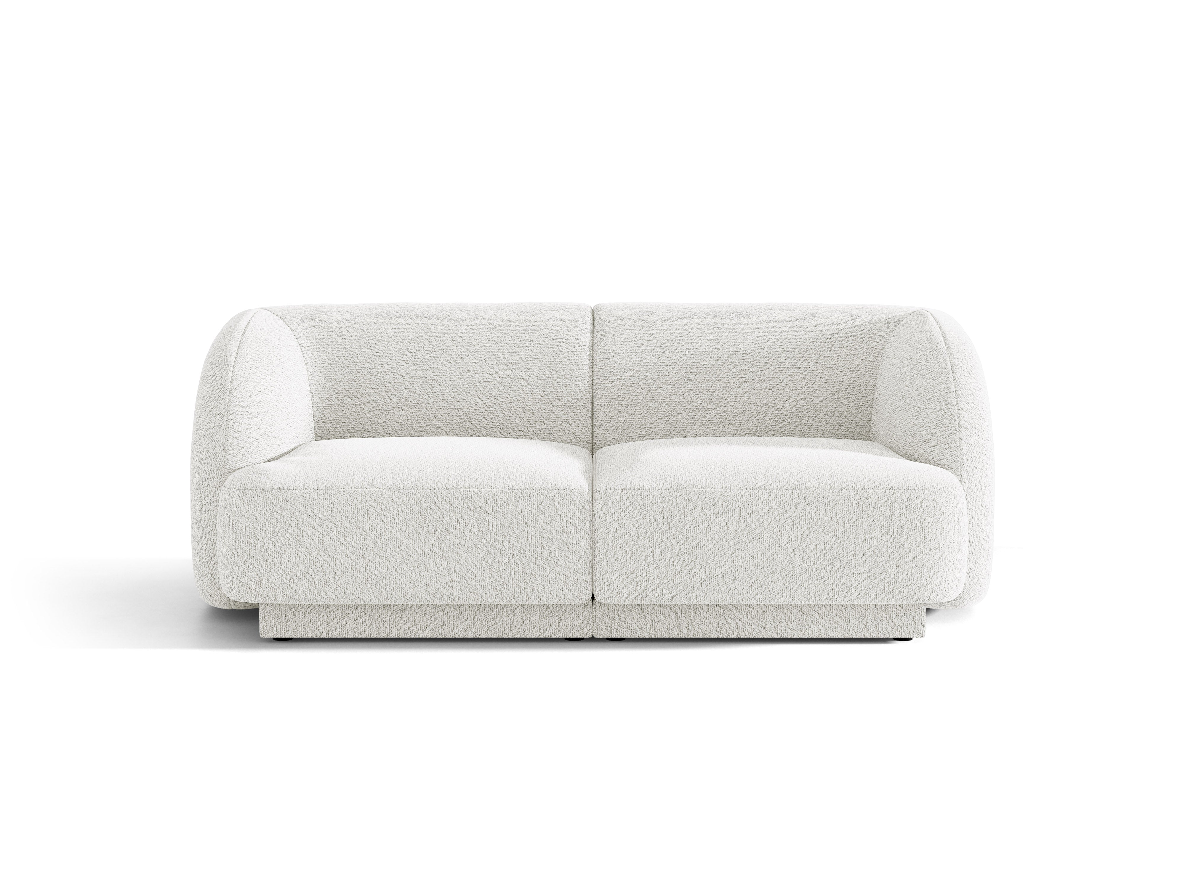 Sofa pro 2 osoby MILEY bílý boucle