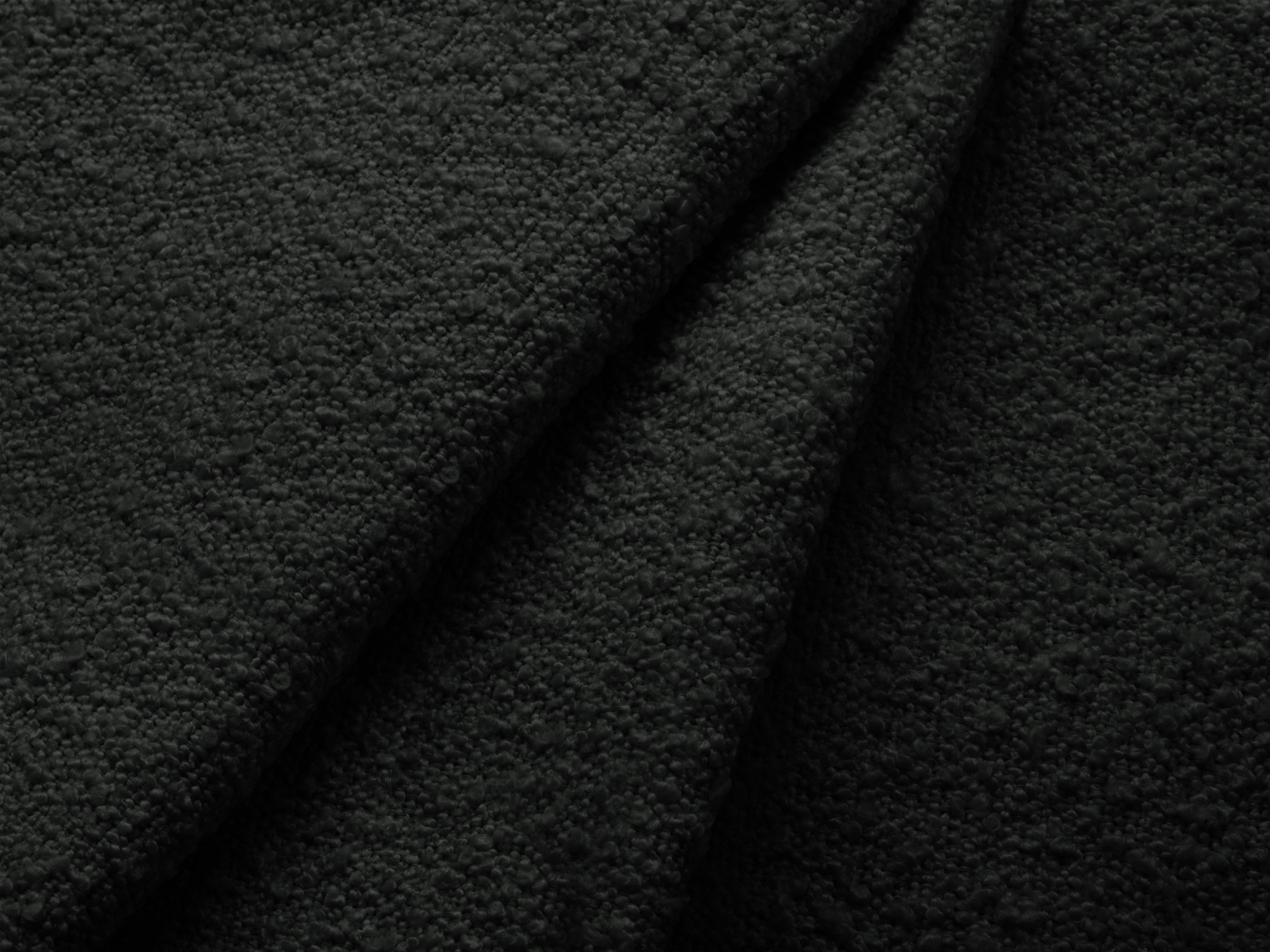 2-seater Sofa MILEY black boucle