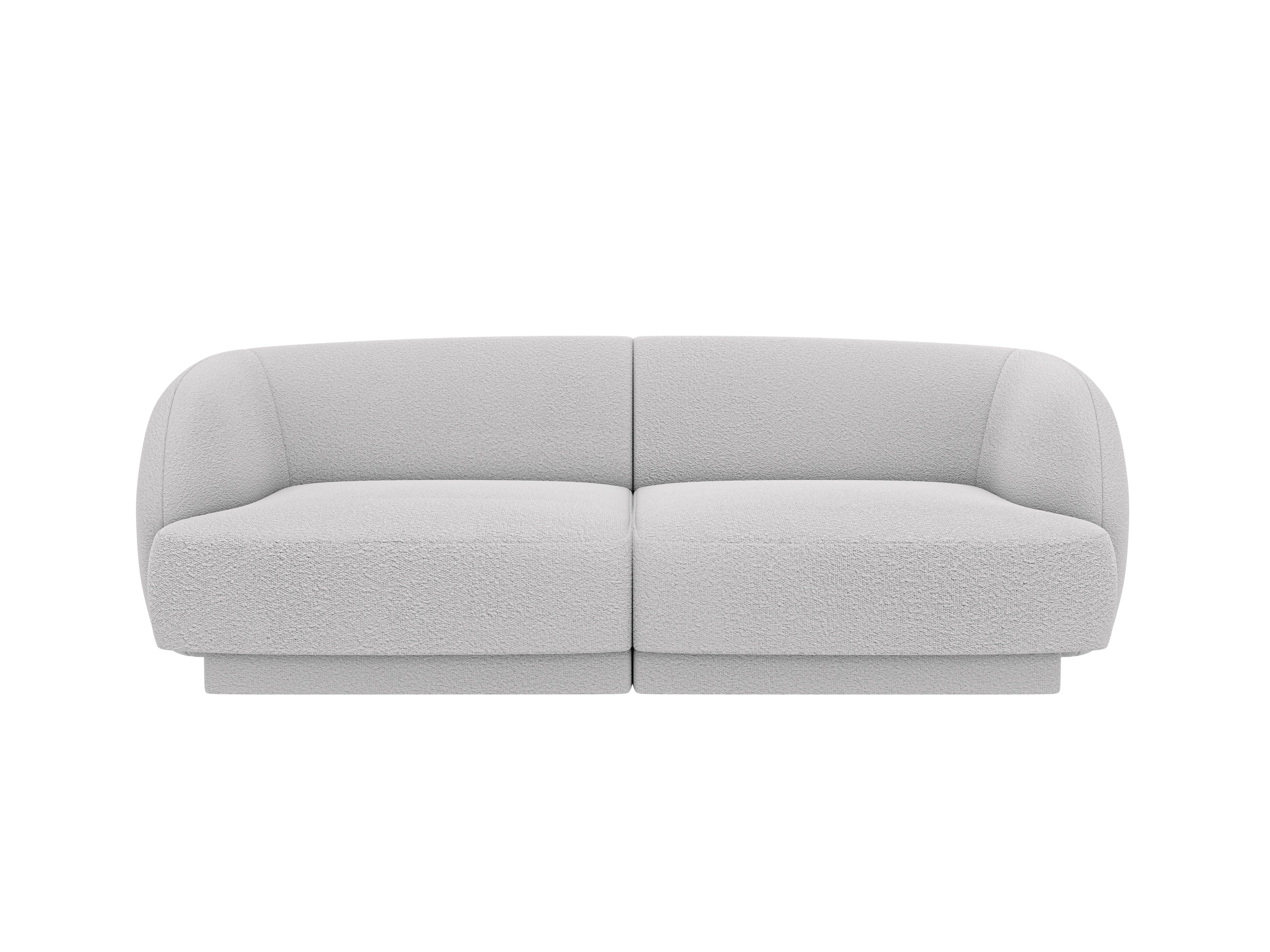 Sofa pro 2 osoby MILEY světle šedá boucle