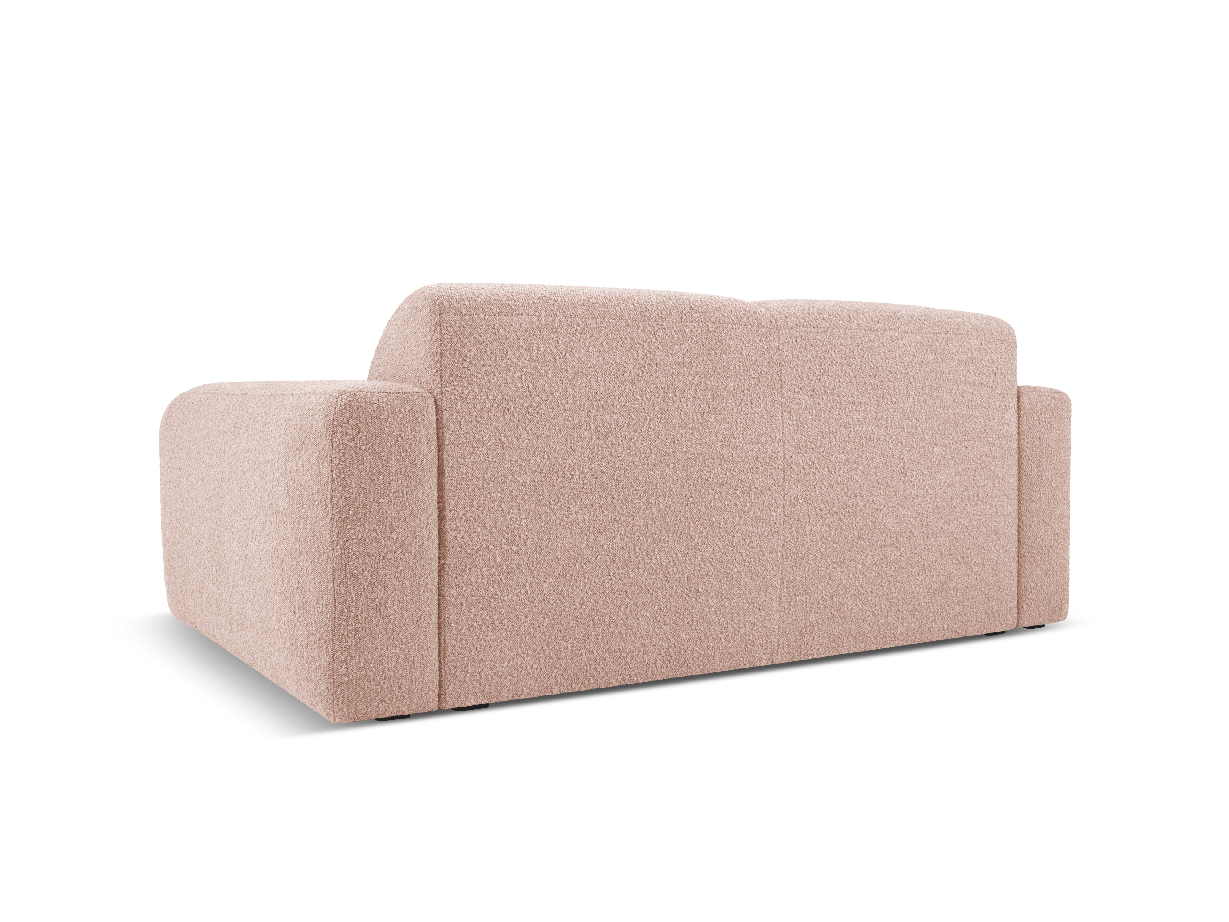 Sofa w tkaninie boucle 2-osobowa MOLINO pudrowy róż – Micadoni