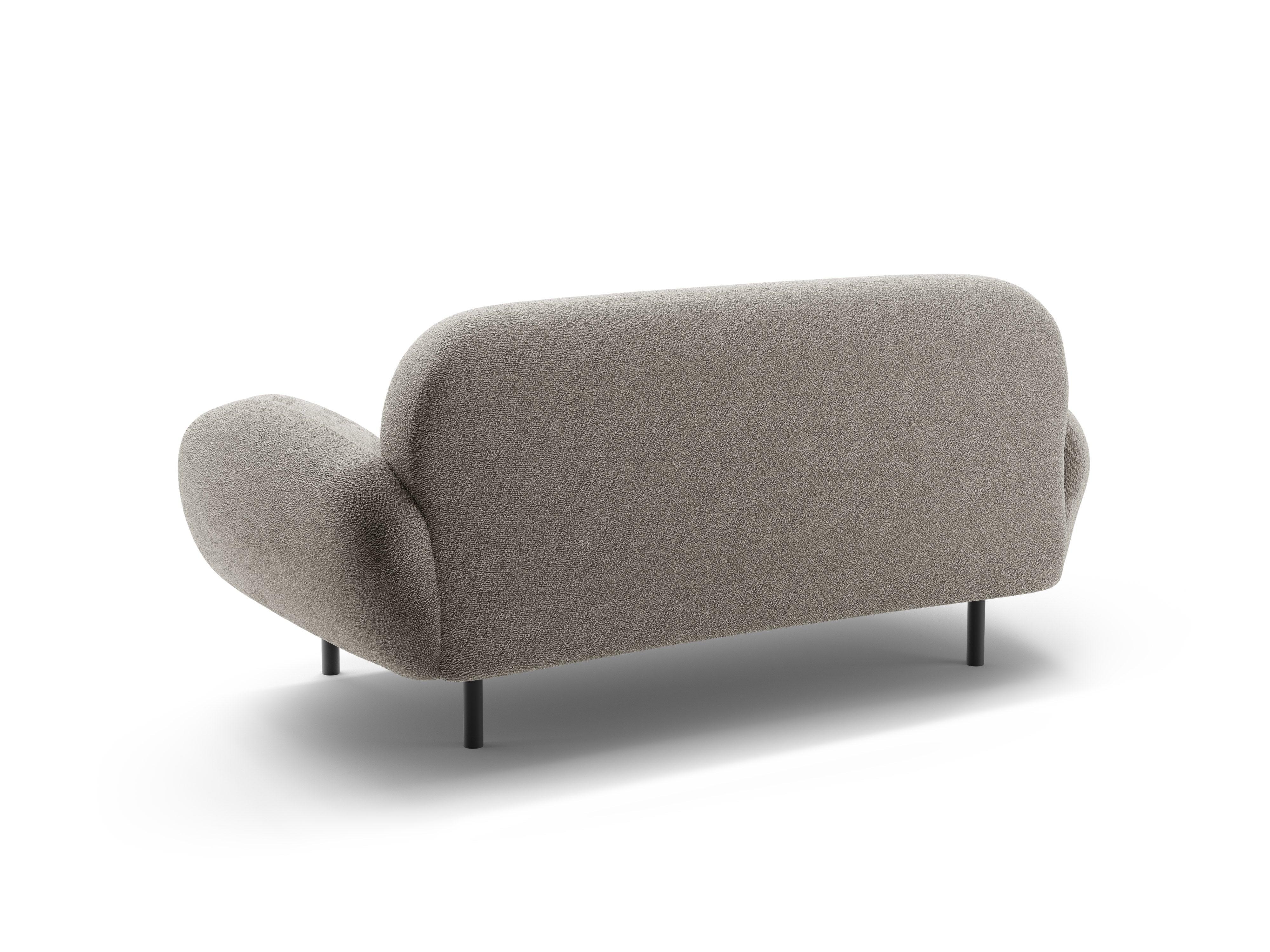 Sofa pro 2 osoby POPPY šedá boucle