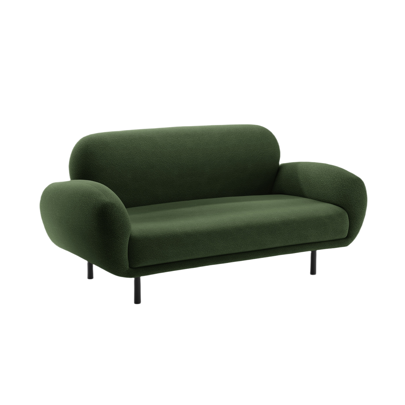 Sofa pro 2 osoby POPPY zelená boucle