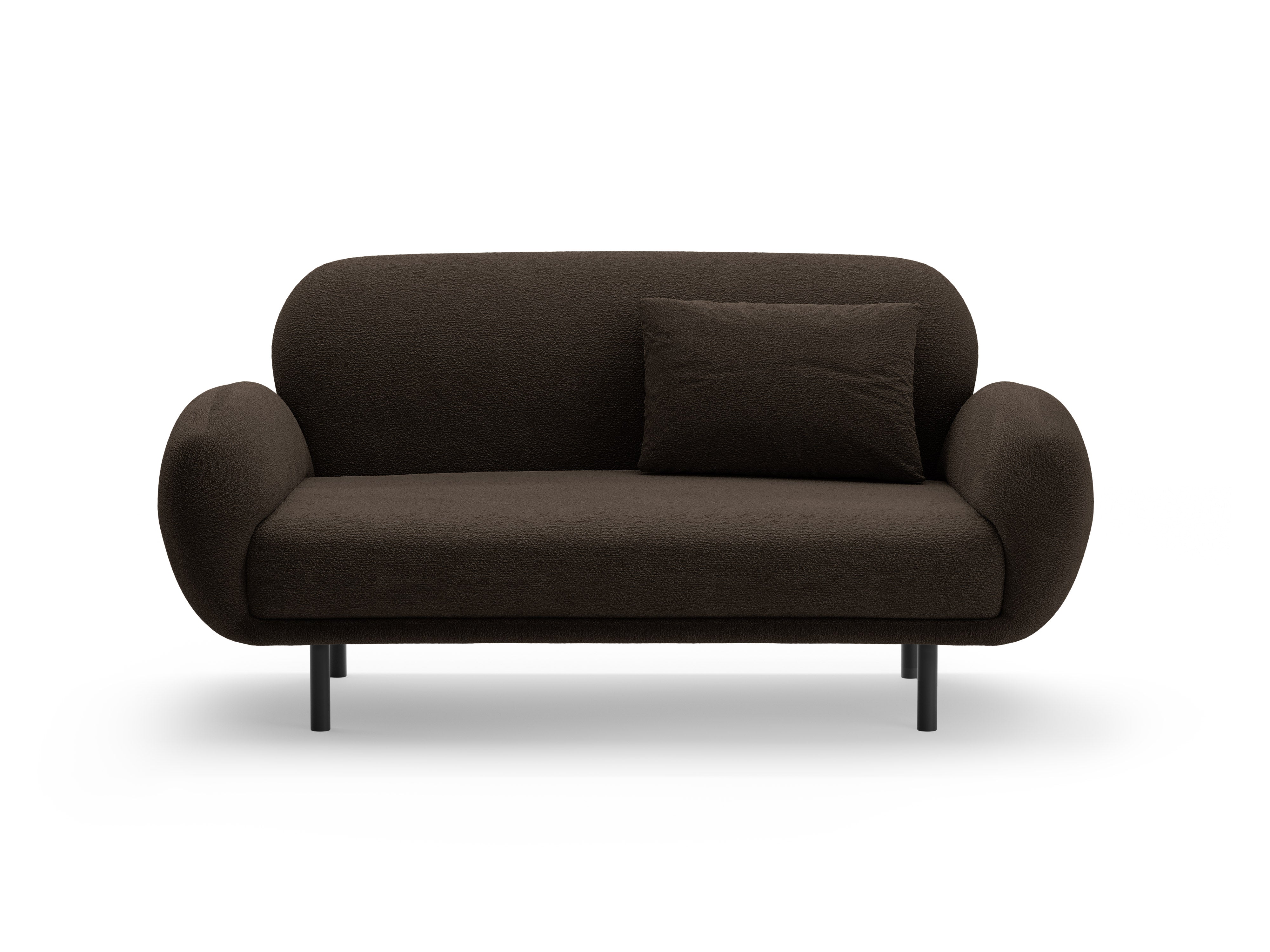 2-seater Sofa POPPY brown boucle