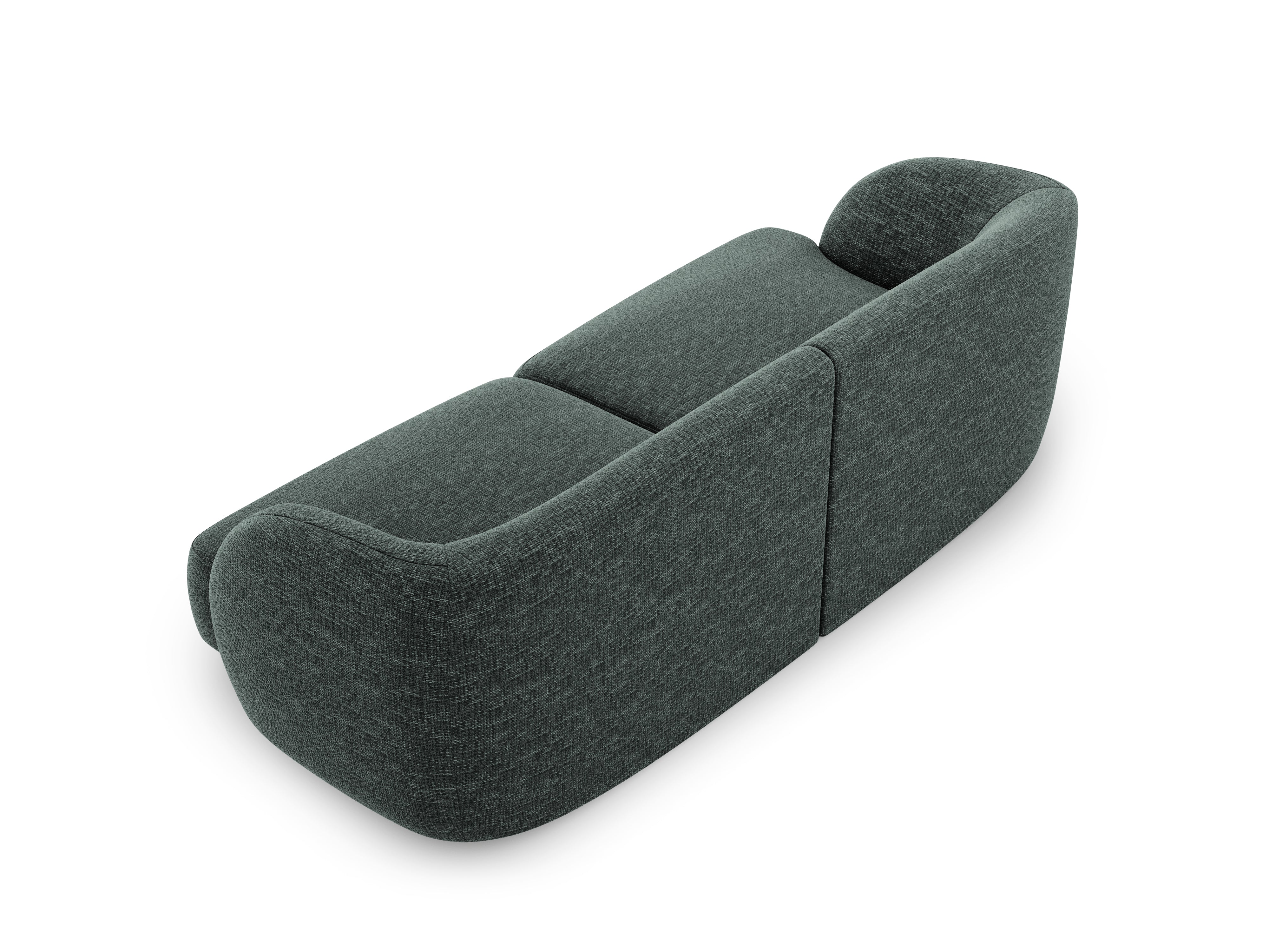 Sofa 2-osobowa MILEY petrol szenil jedwabisty – Micadoni