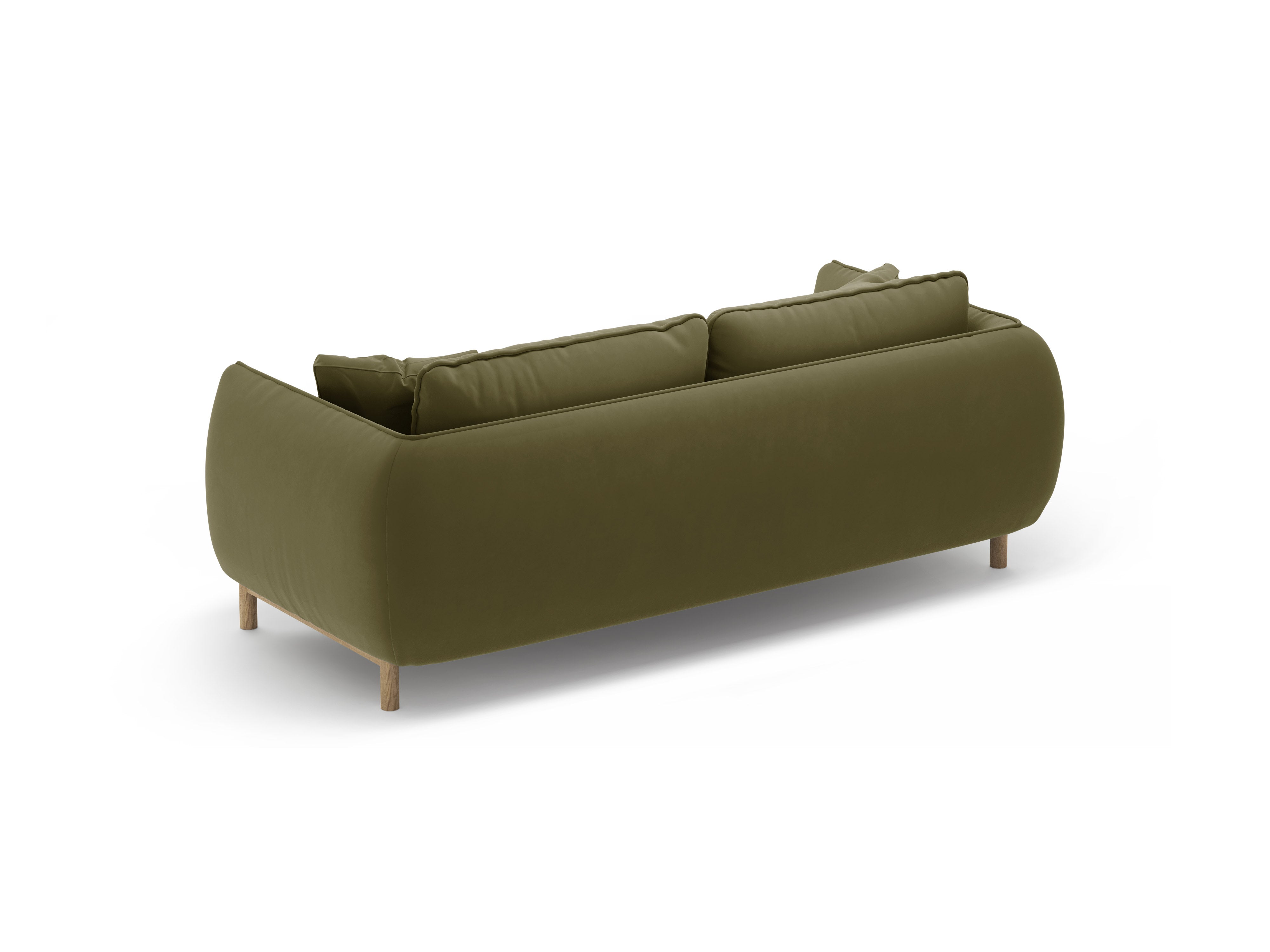 Sofa sametová 2-osobová ADA světle zelená