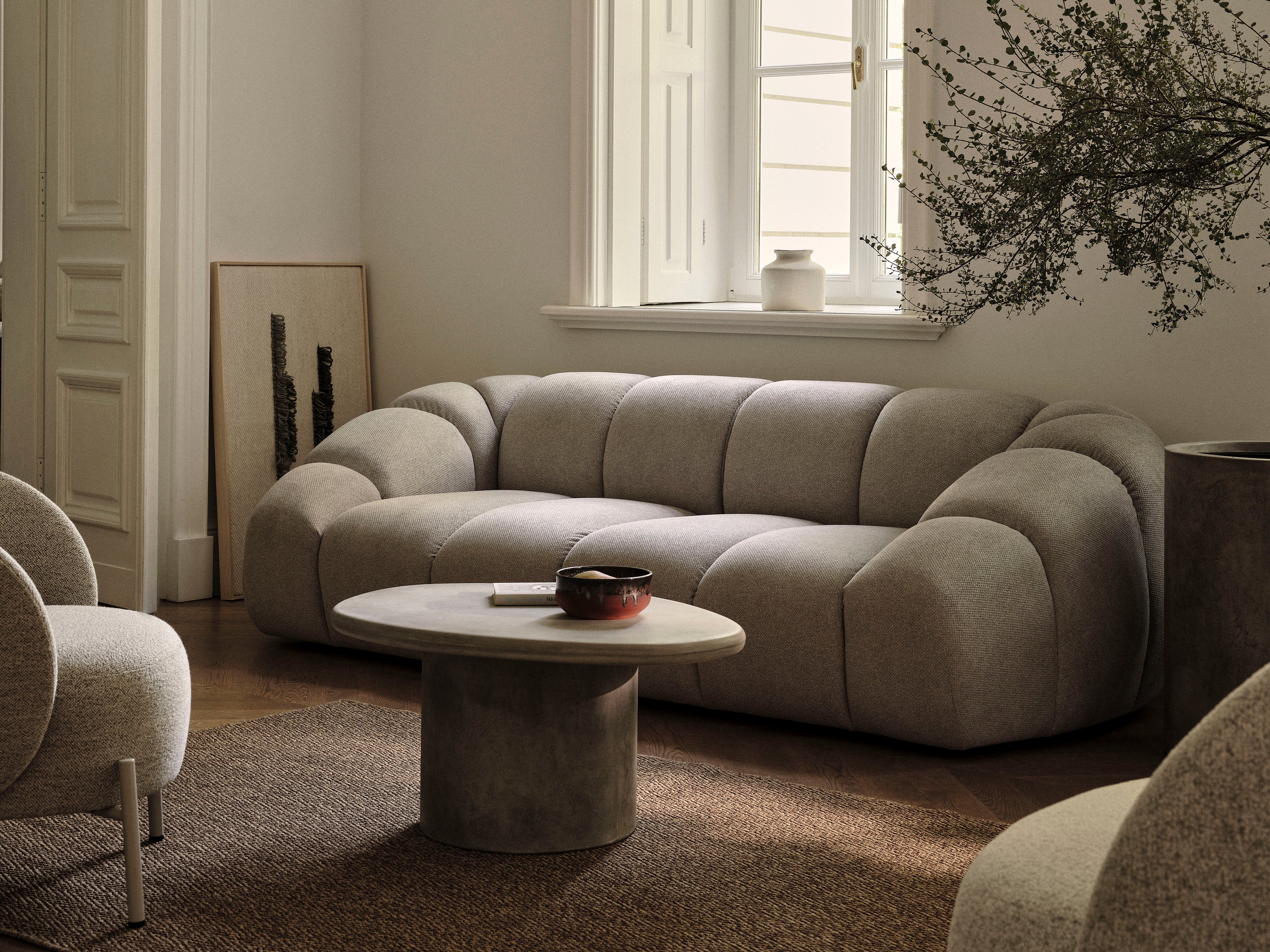 Velvet corner sofa for 4 people right-facing DIANA green