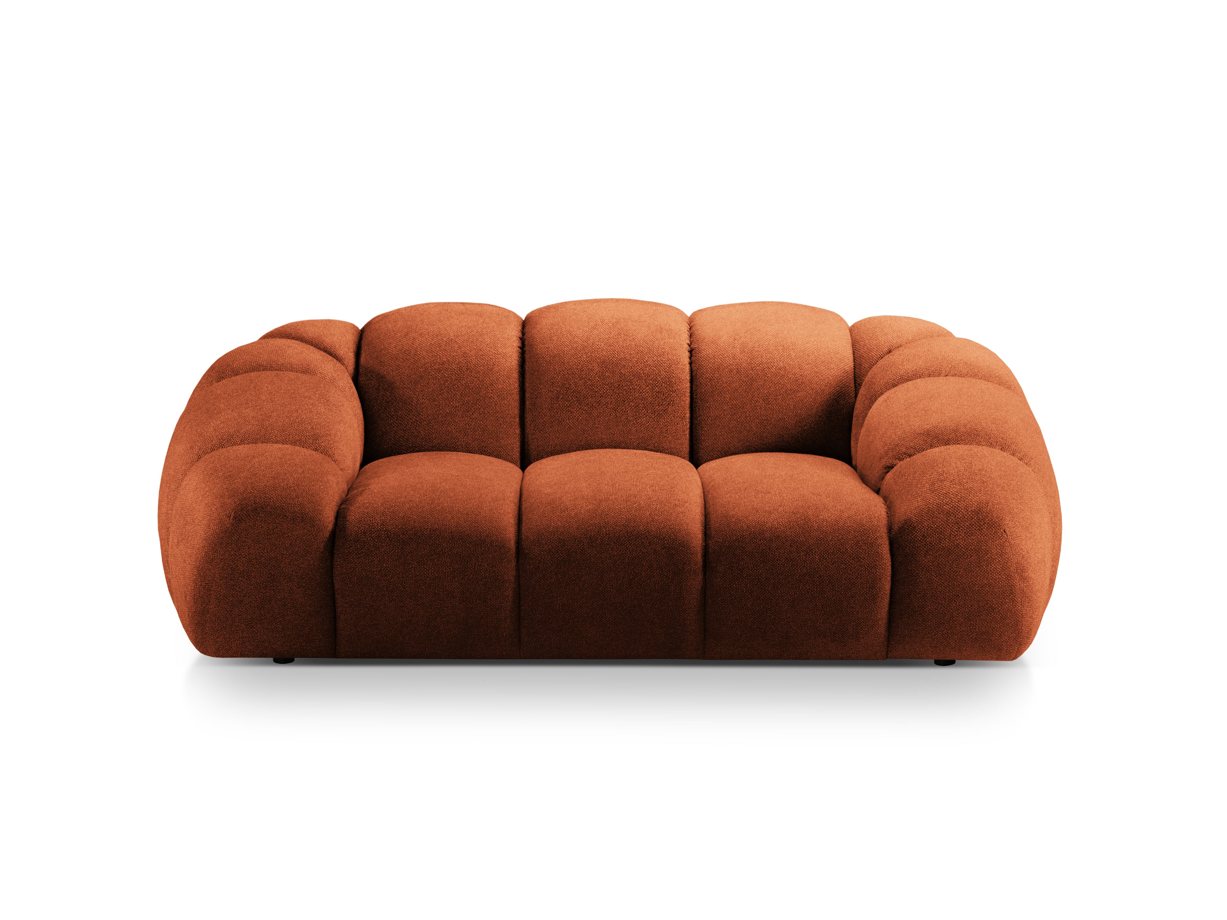 2-seater Sofa DIANA terracotta chenille