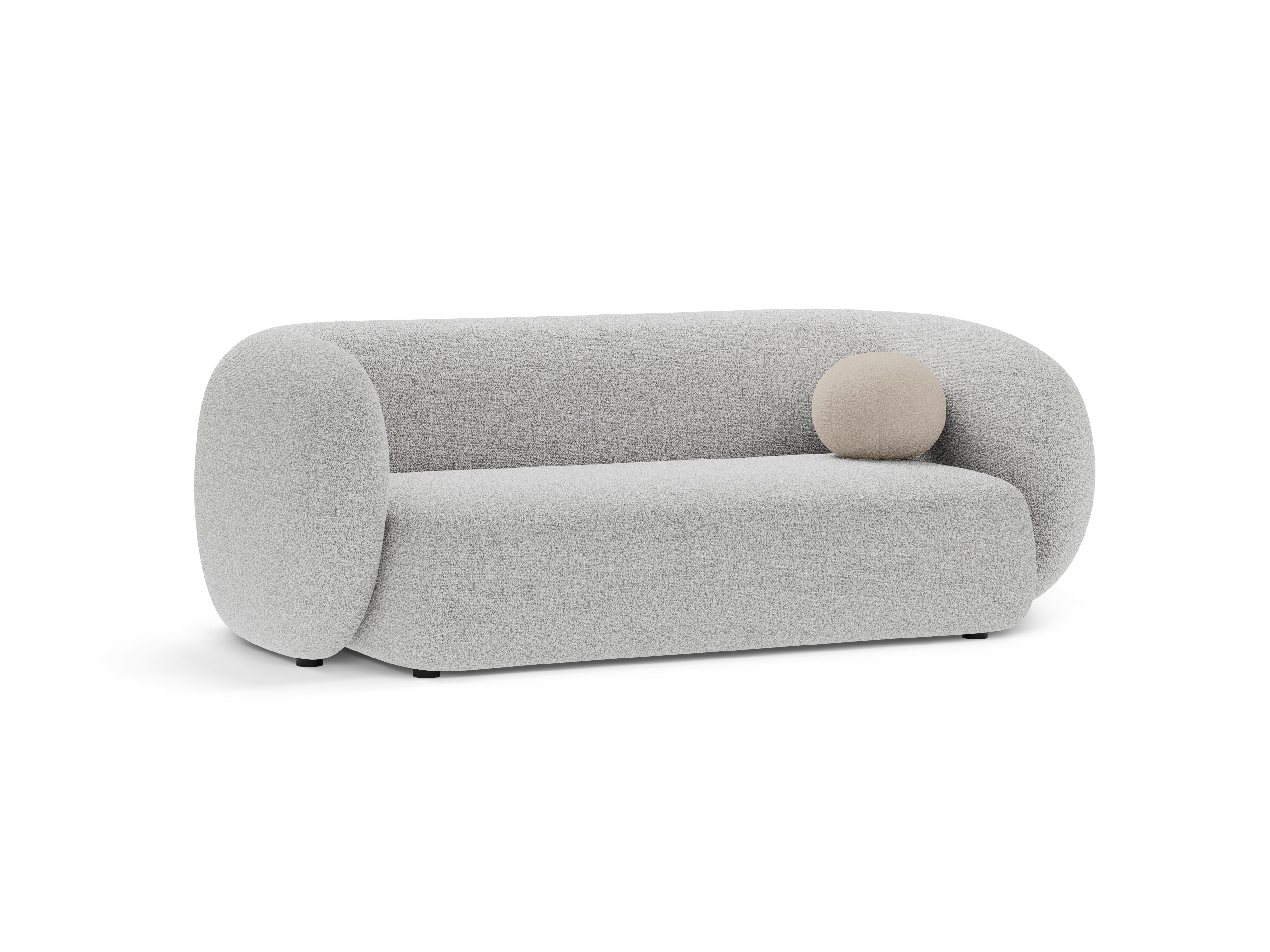 Sofa pro 2 osoby KATE světle šedý melír