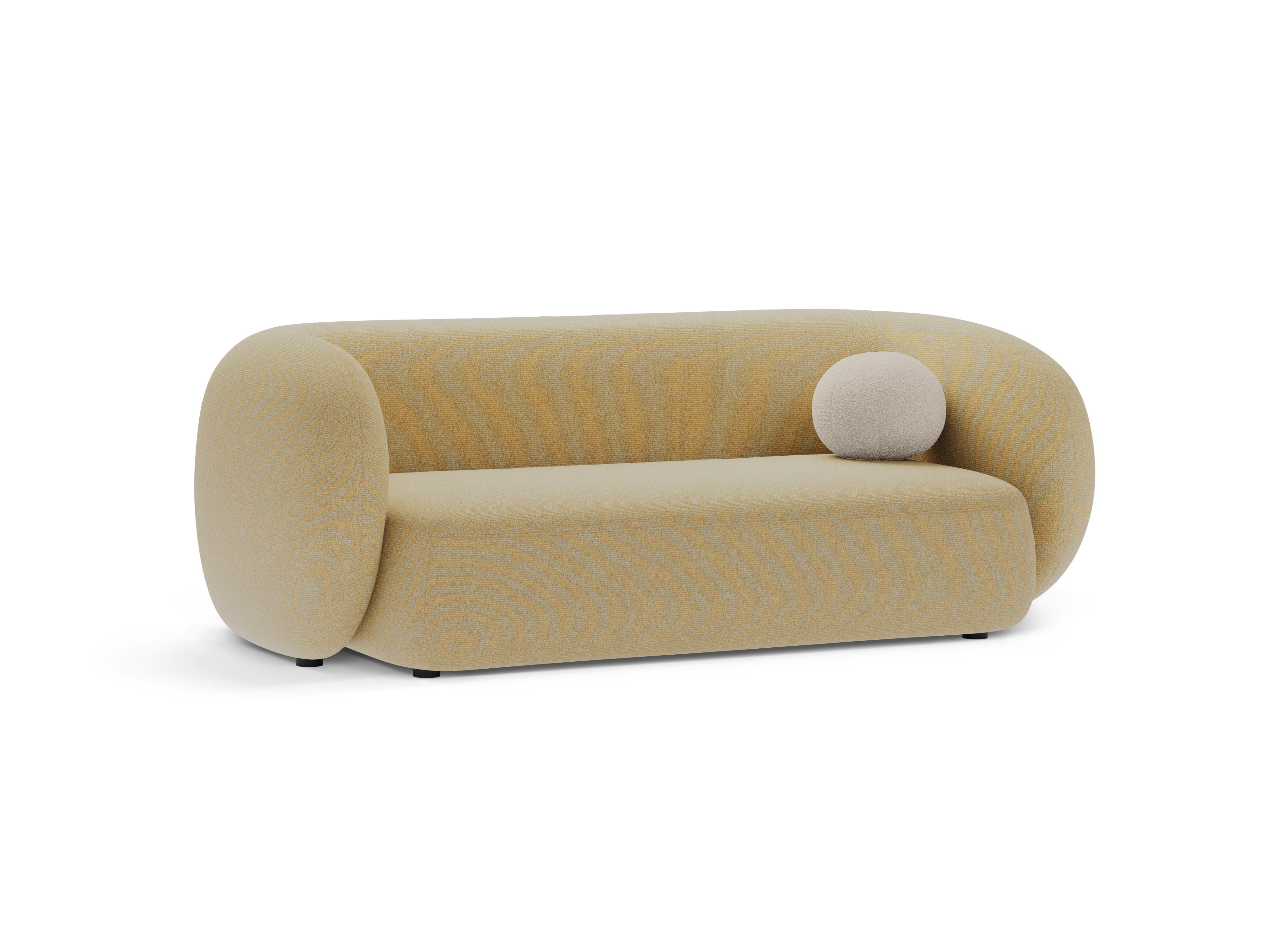 Pohovka 2-osobová KATE žlutý melír