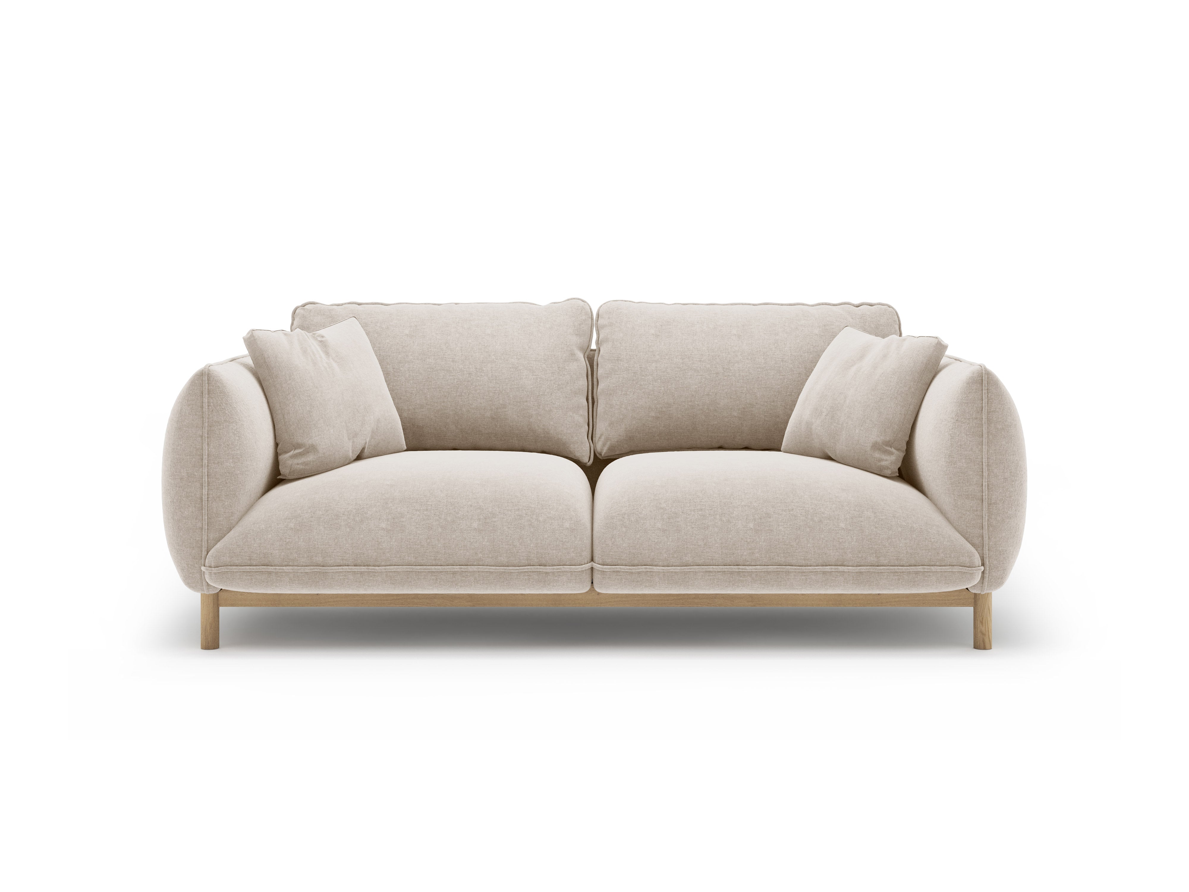 Sofa pro 2 osoby ADA světle béžový šenil