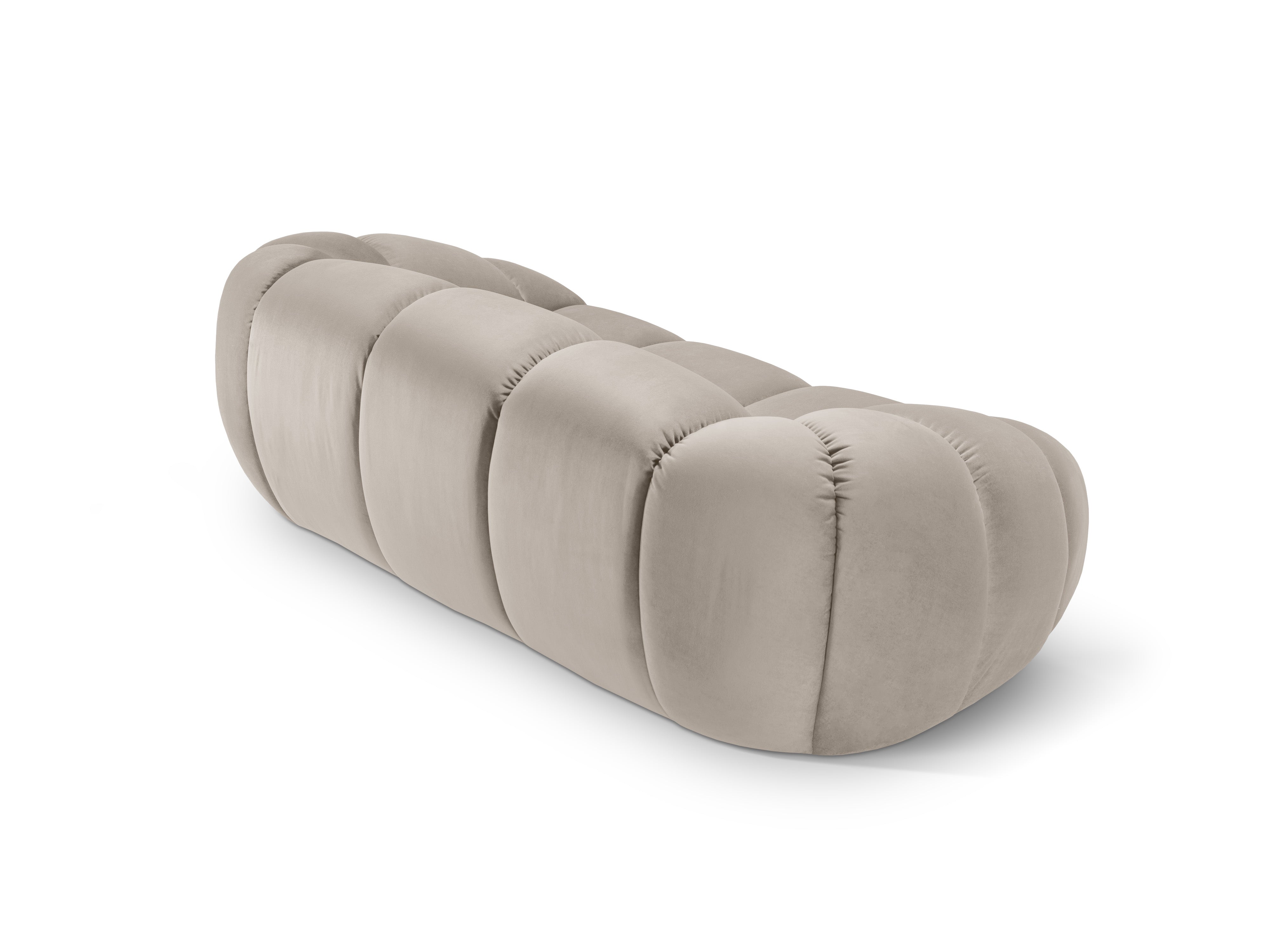 Velvet 2-Seater Sofa DIANA Beige