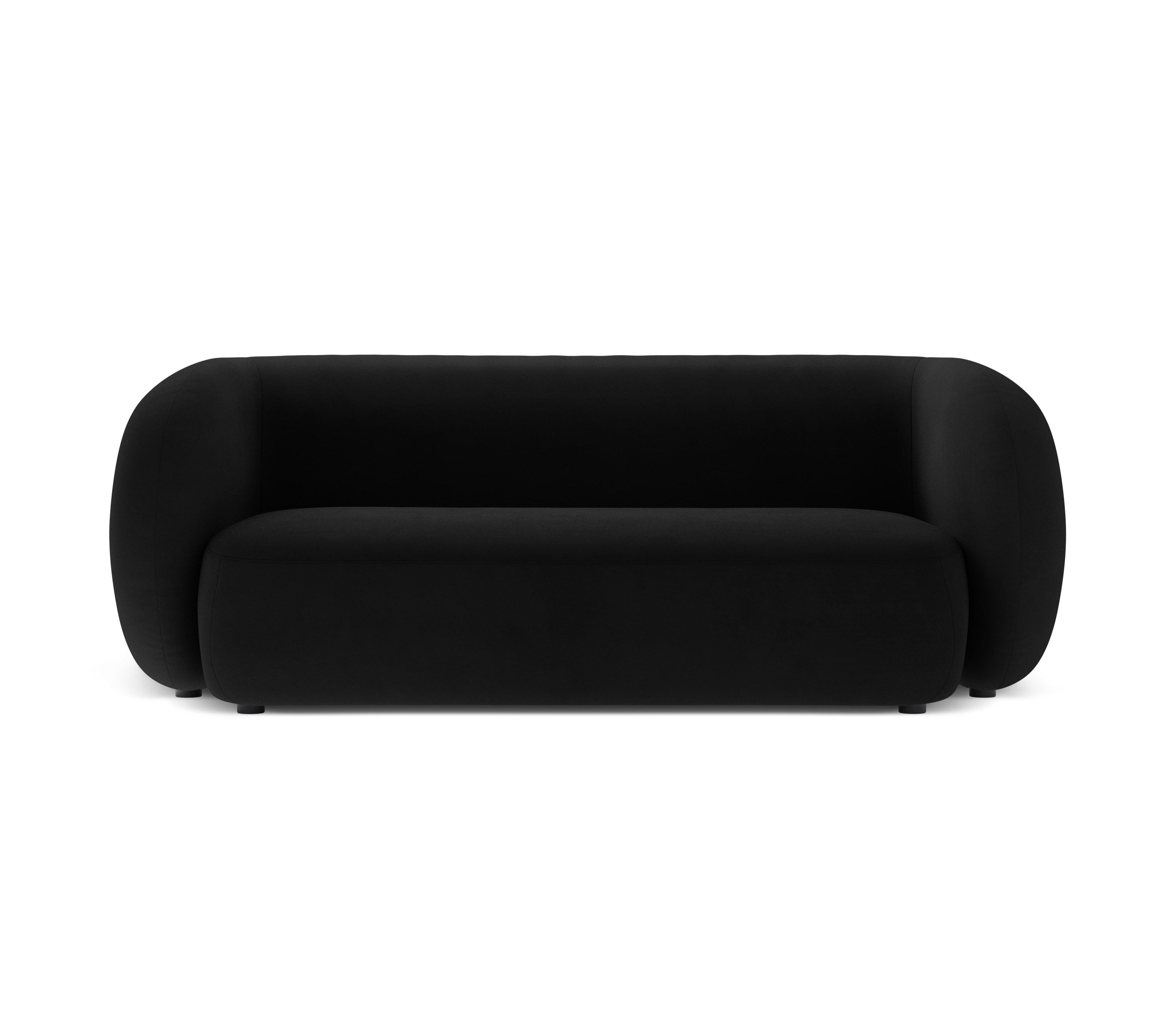KATE Black Velvet 2-Seater Sofa