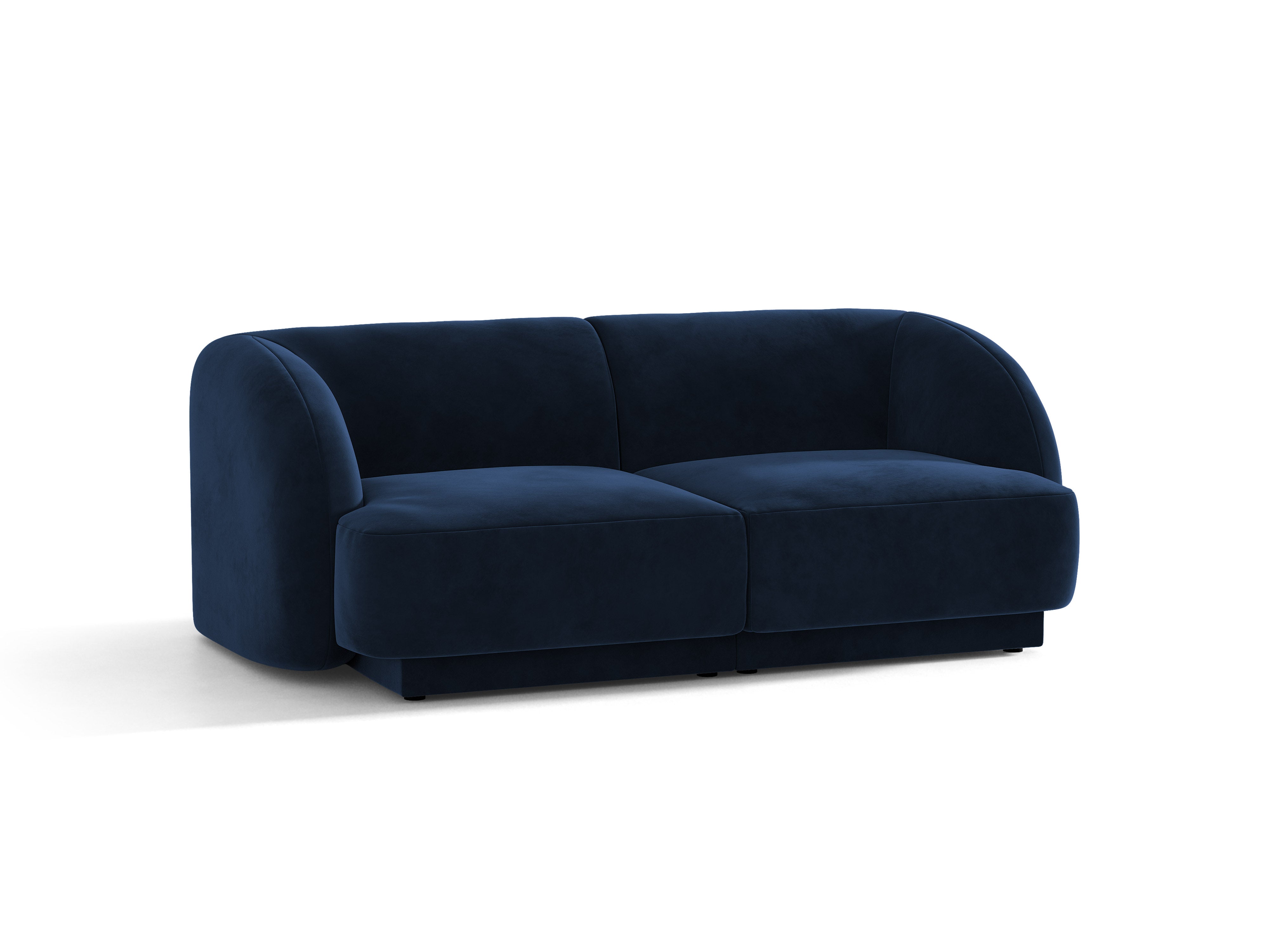 Sofa sametová 2-osobová MILEY královská modrá