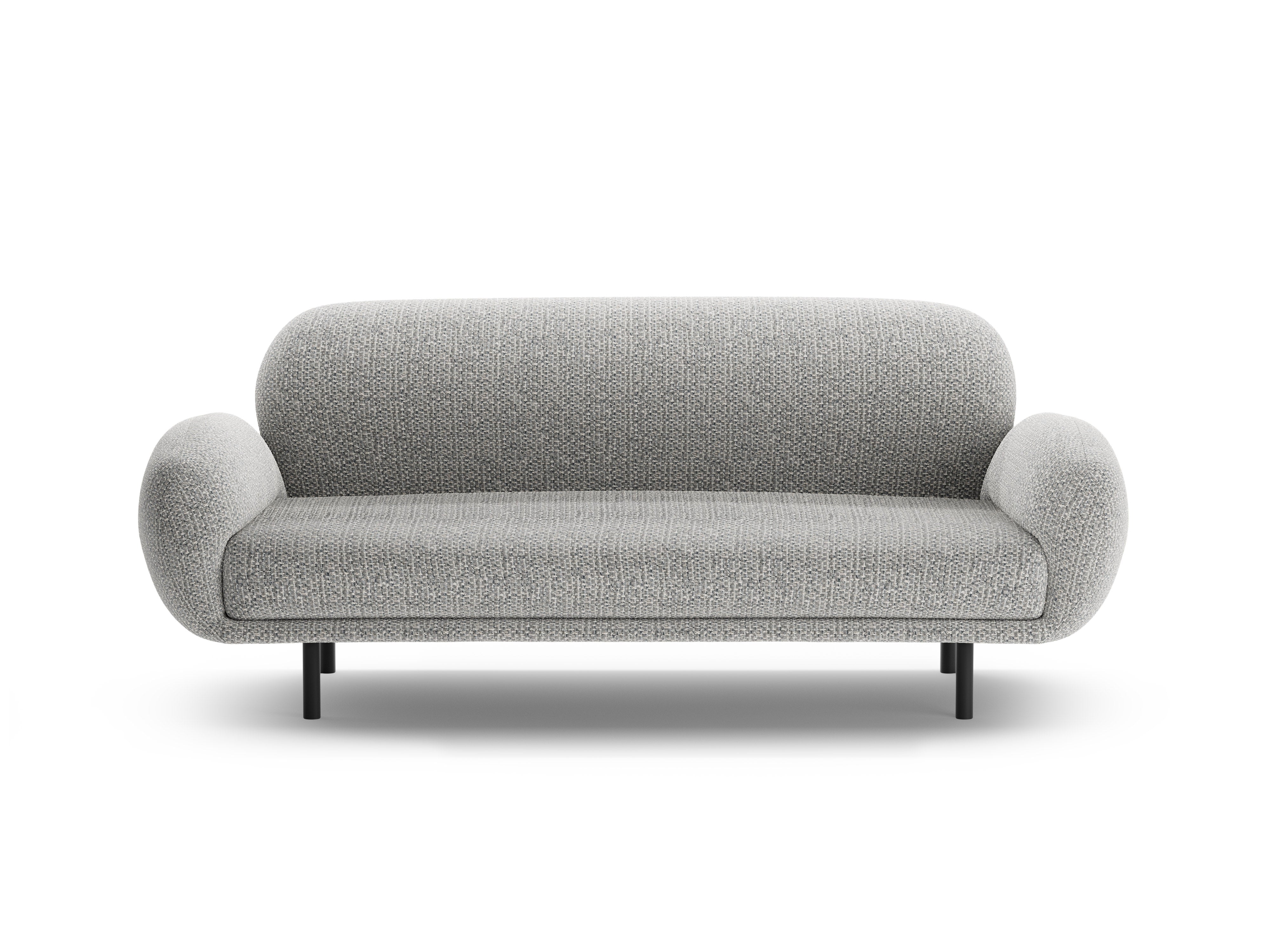 2.5-seater Sofa POPPY gray chenille
