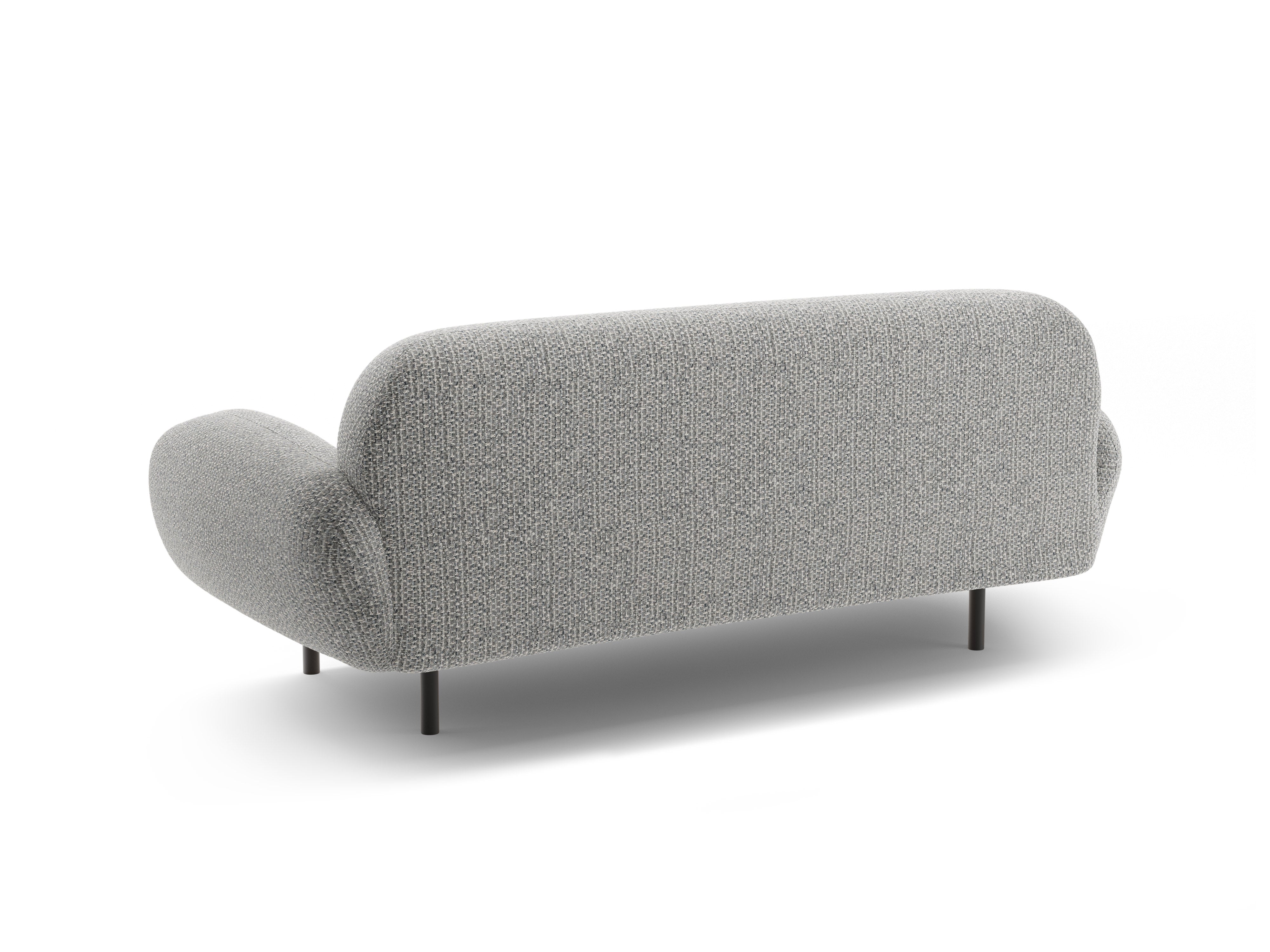 2.5-seater Sofa POPPY gray chenille