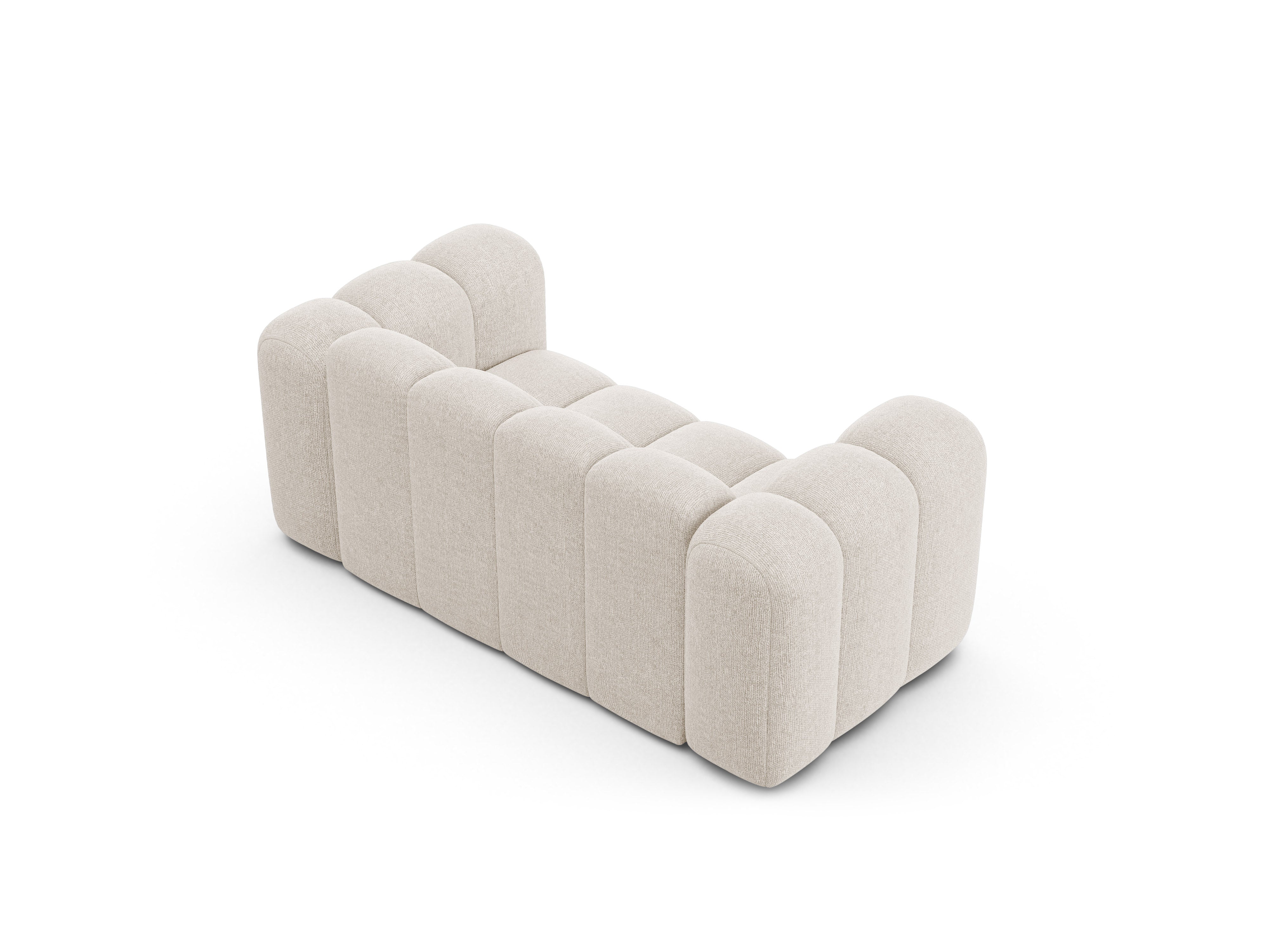 2-seater Sofa LUPINE light beige chenille