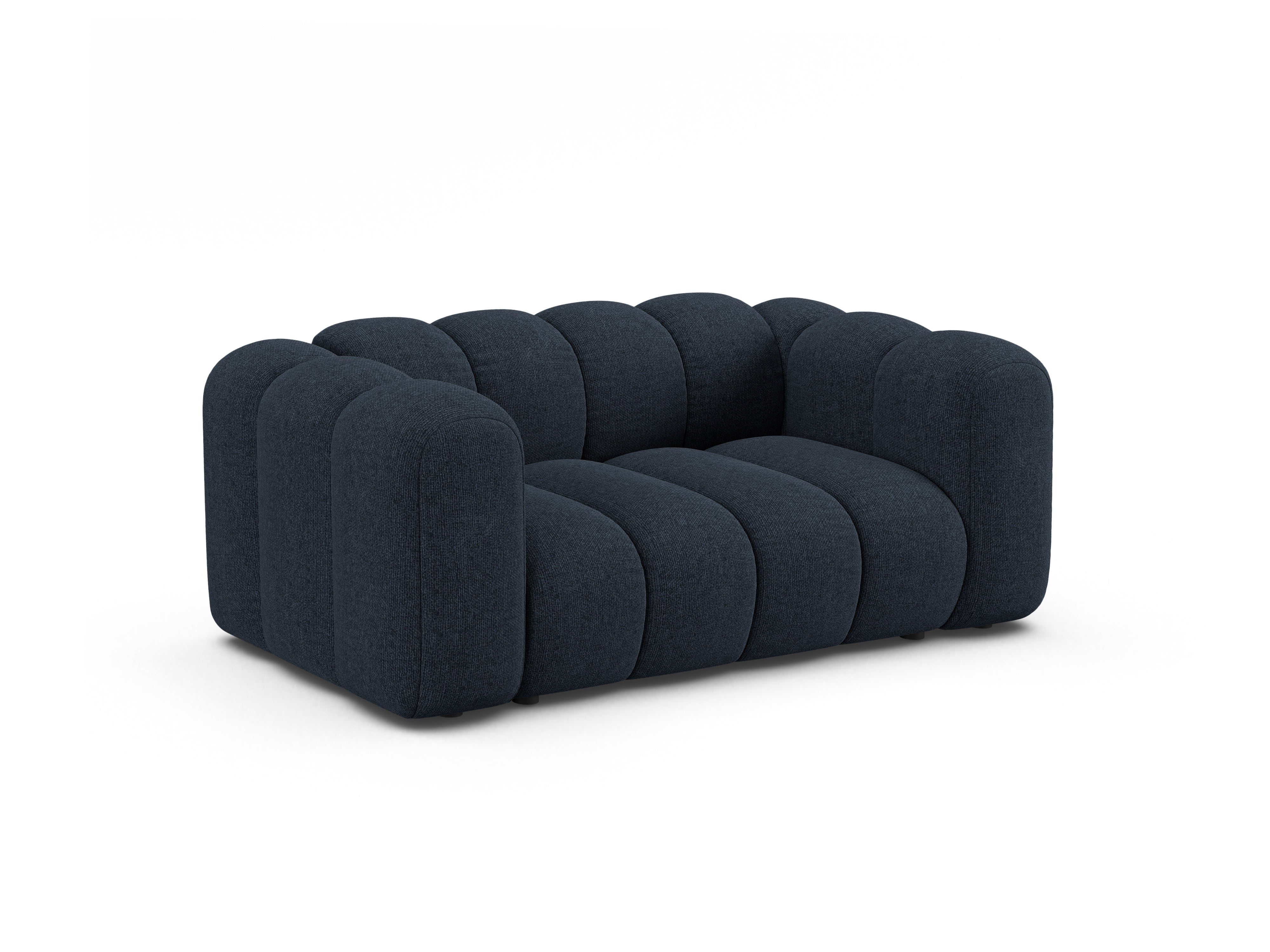 2-seater Sofa LUPINE navy chenille